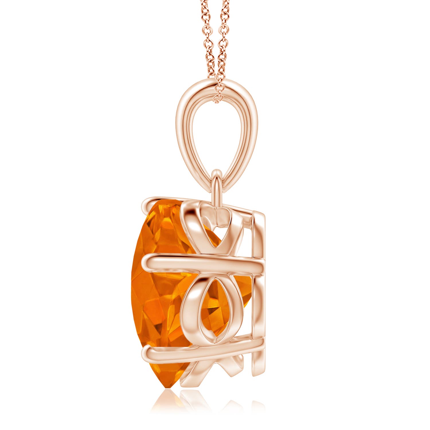 AAAA - Citrine / 3.1 CT / 14 KT Rose Gold