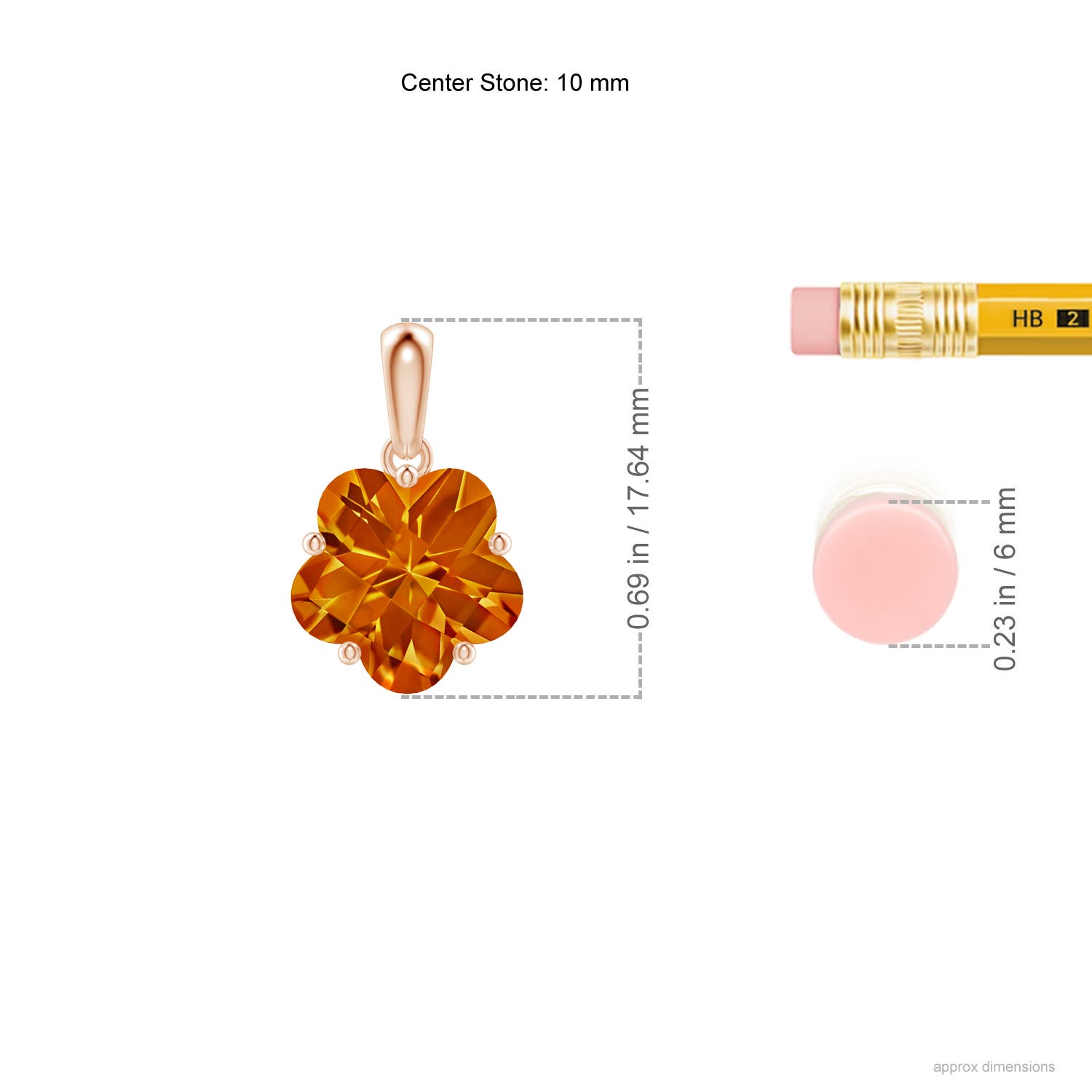 AAAA - Citrine / 3.1 CT / 14 KT Rose Gold