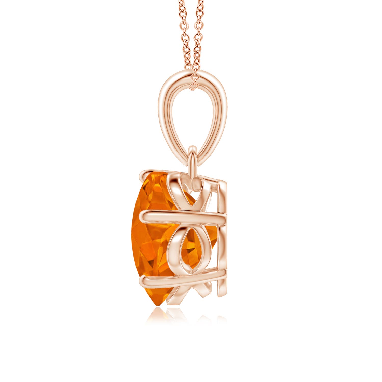 AAAA - Citrine / 1.6 CT / 14 KT Rose Gold