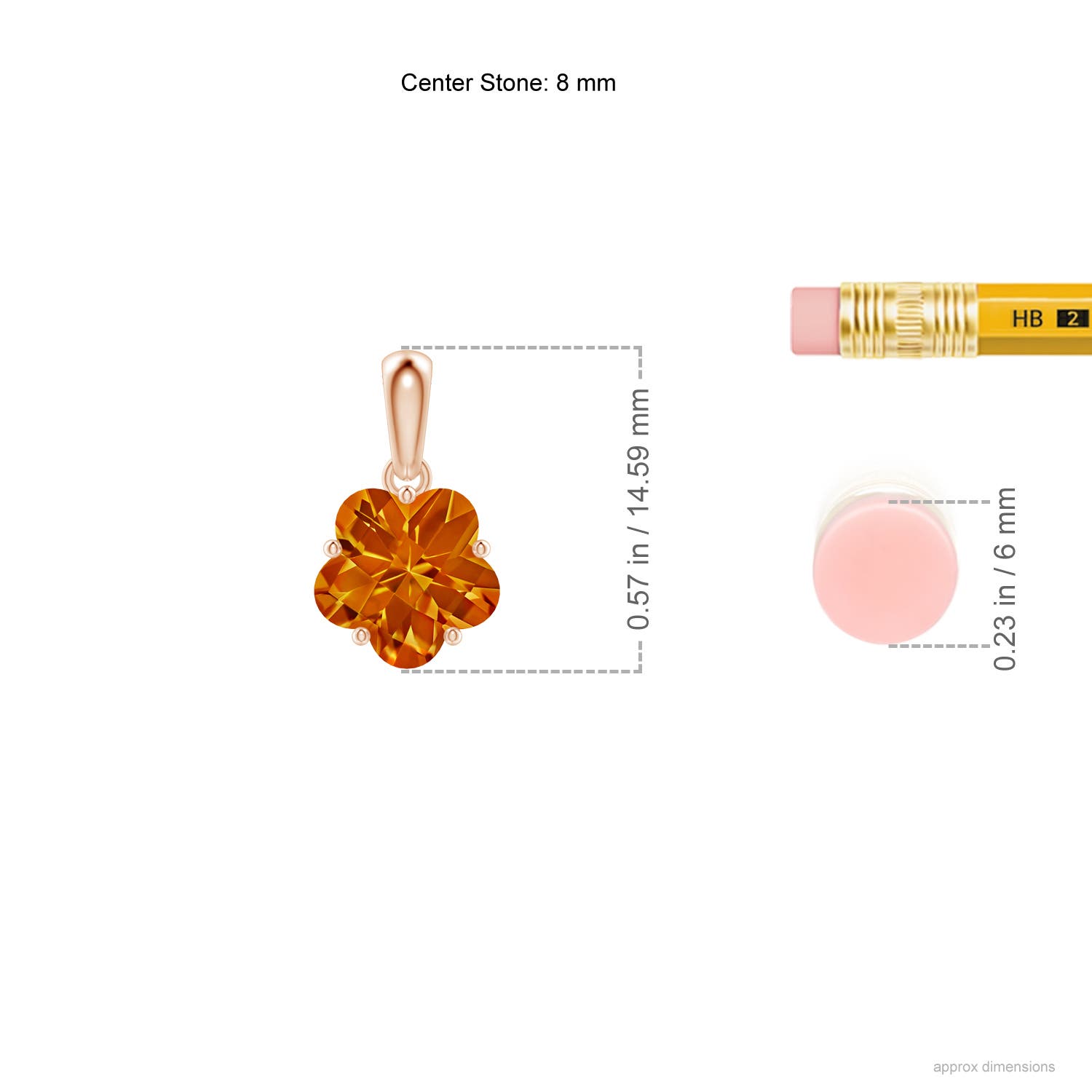 AAAA - Citrine / 1.6 CT / 14 KT Rose Gold