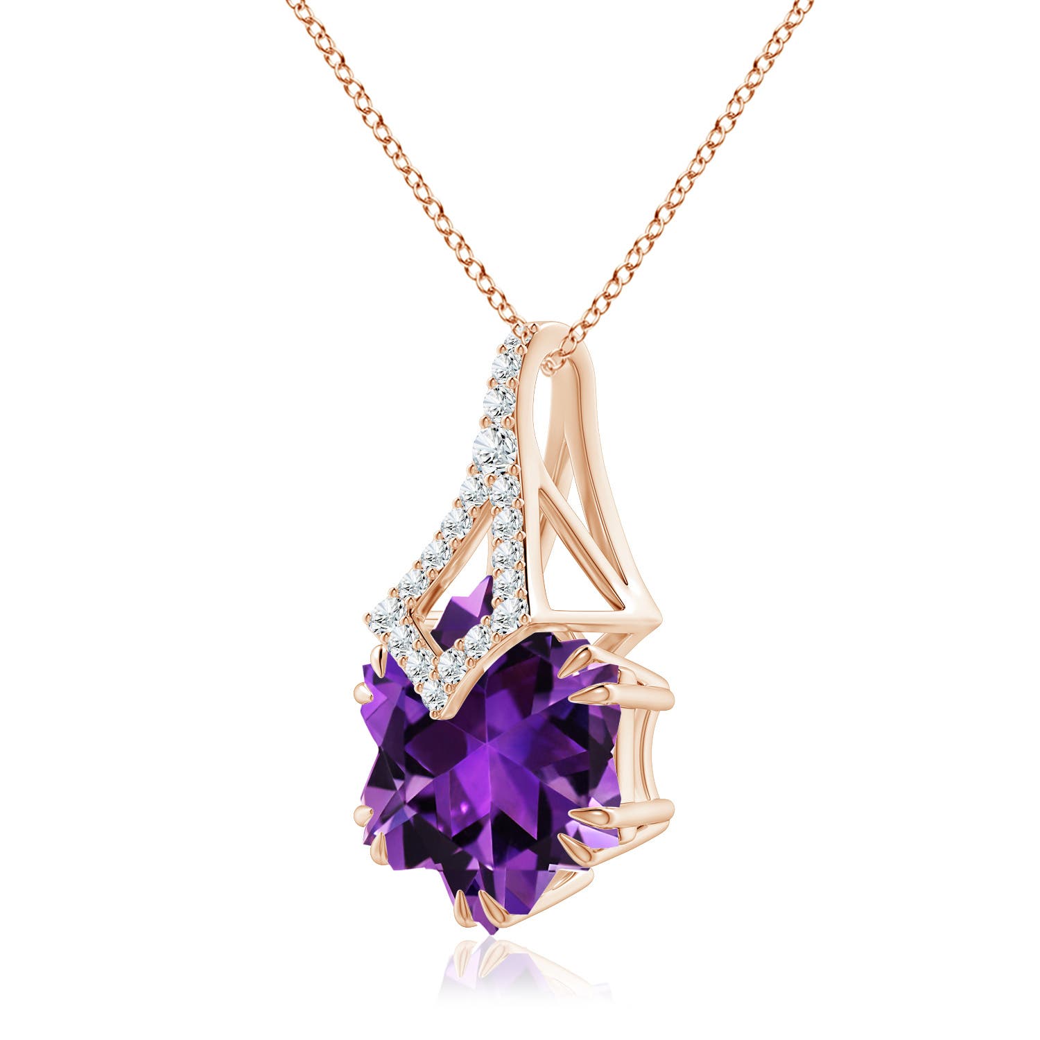 AAAA - Amethyst / 7.4 CT / 14 KT Rose Gold