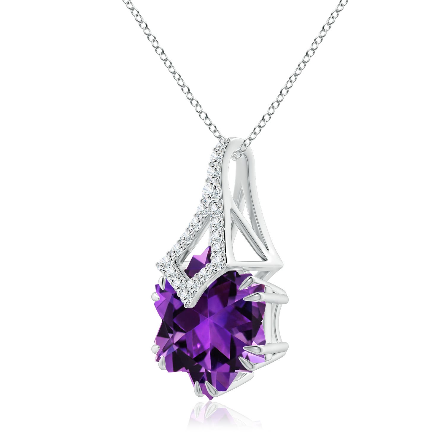 AAAA - Amethyst / 7.4 CT / 14 KT White Gold