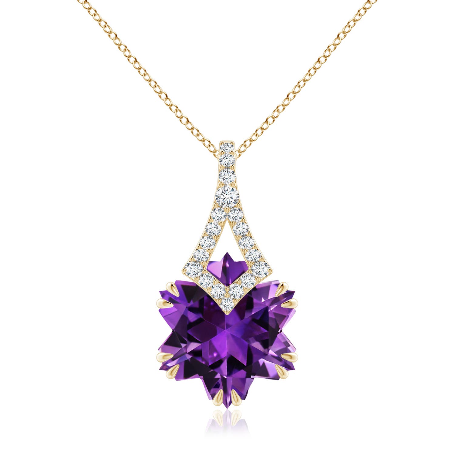 AAAA - Amethyst / 7.4 CT / 14 KT Yellow Gold