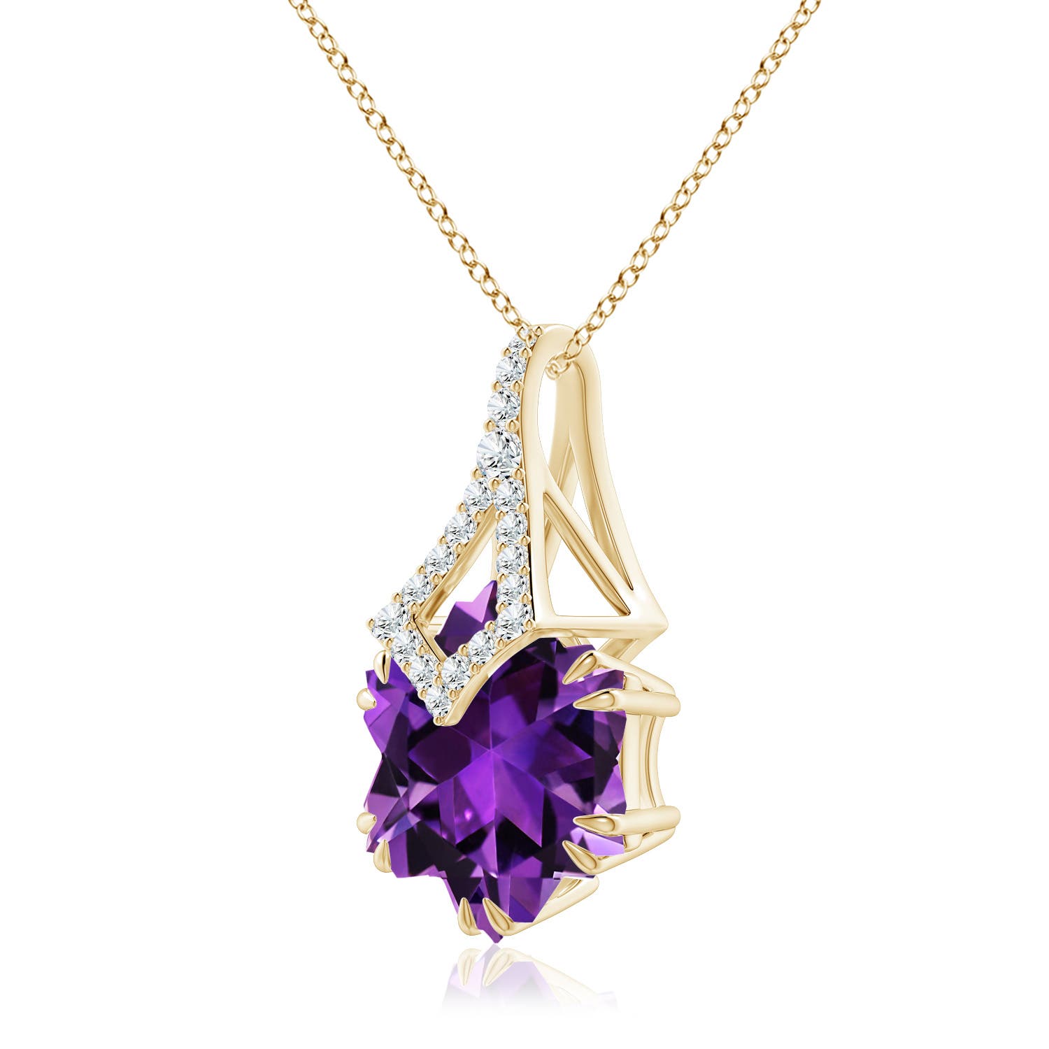 AAAA - Amethyst / 7.4 CT / 14 KT Yellow Gold