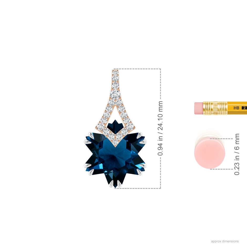 16.06x14.06x8.22mm AAAA FC_SP1906LBTD_H-RWGE-AAAA-16.06x14.06x8.22 in 18K Rose Gold 18K White Gold ruler