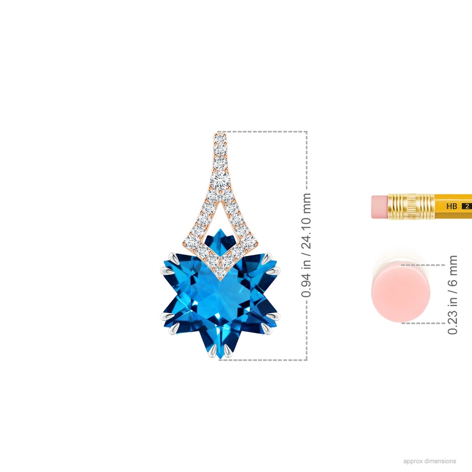 16.20x14.05x9.11mm AAAA FC_SP1906SBTD_H-RWG-AAAA-16.20x14.05x9.11 in Rose Gold White Gold ruler