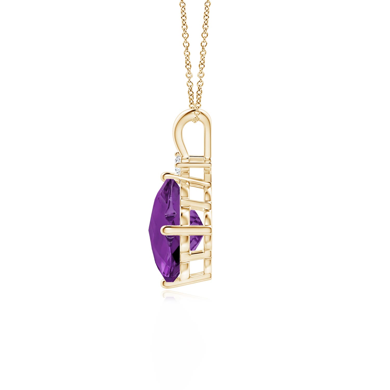 AAAA - Amethyst / 1.23 CT / 14 KT Yellow Gold