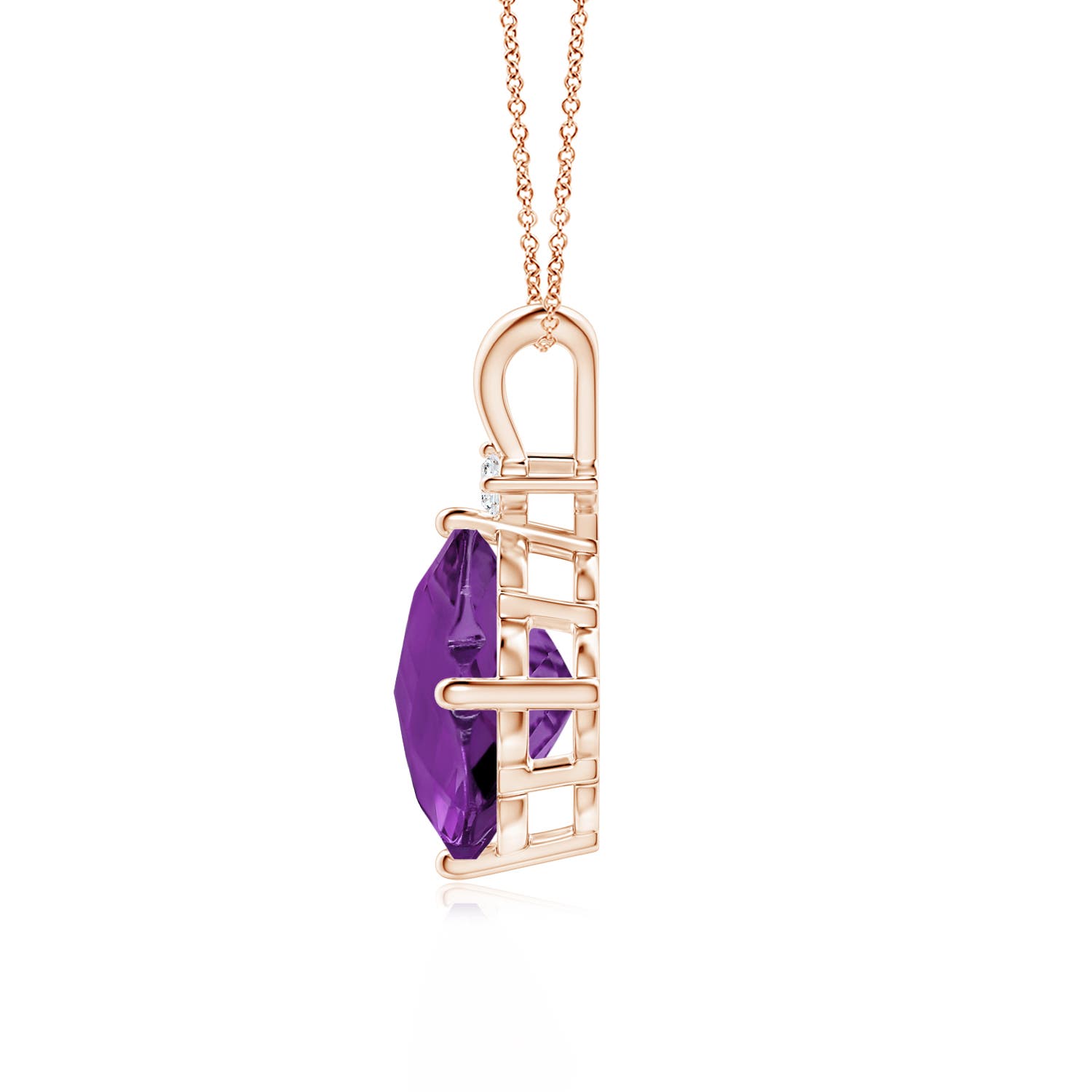 AAAA - Amethyst / 2.24 CT / 14 KT Rose Gold