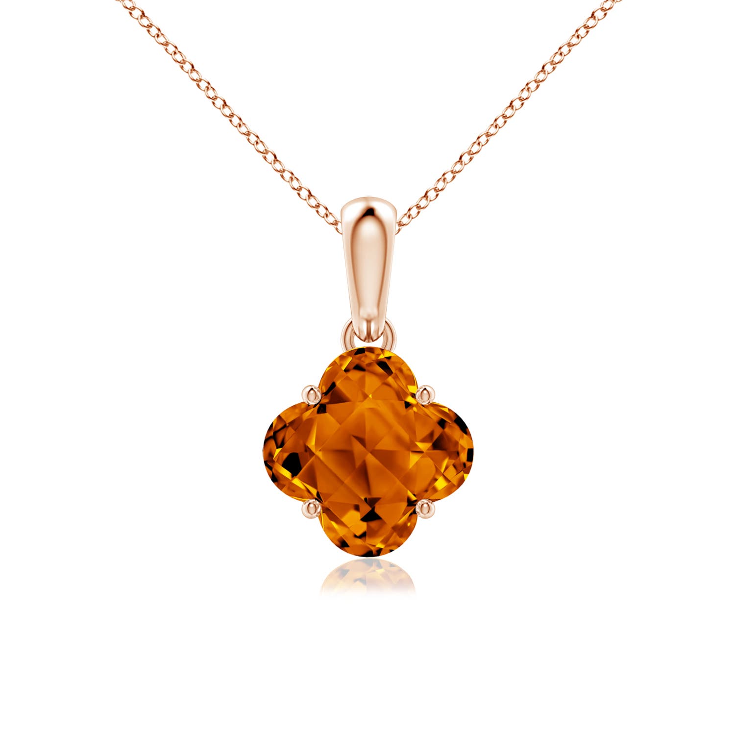 AAAA - Citrine / 1.5 CT / 14 KT Rose Gold