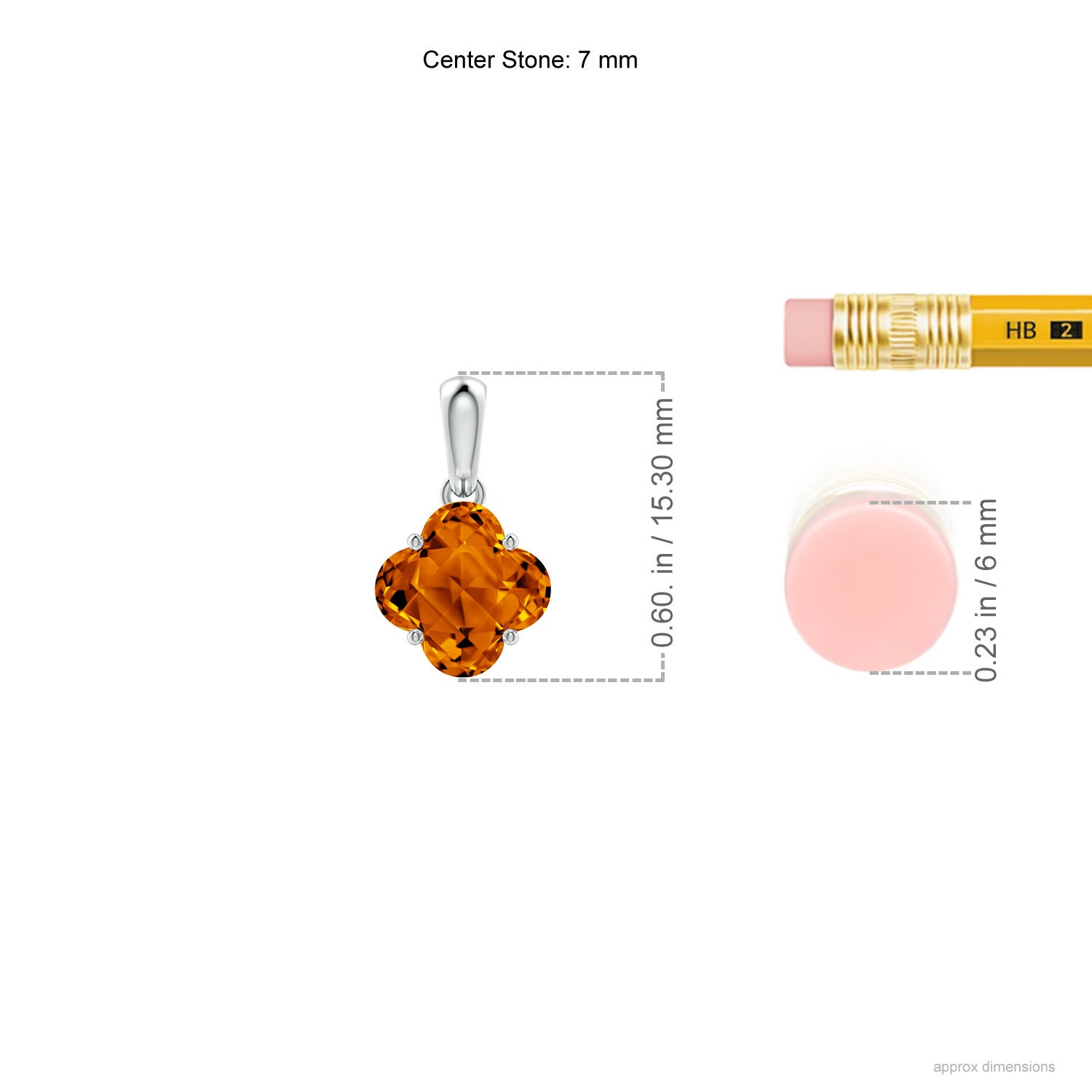 AAAA - Citrine / 1.5 CT / 14 KT White Gold