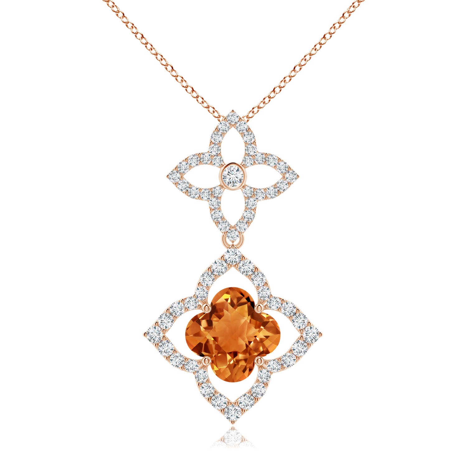 AAAA - Citrine / 2.64 CT / 14 KT Rose Gold