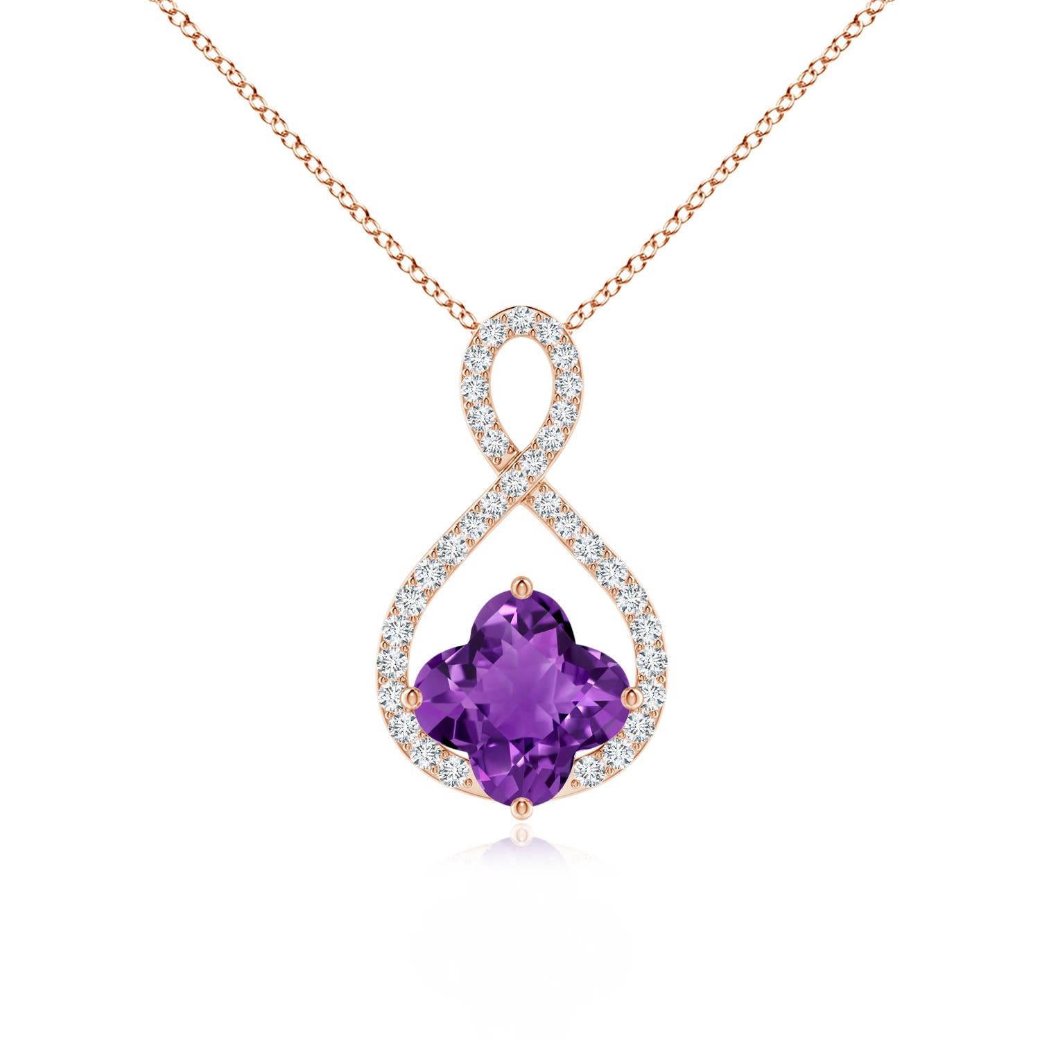 AAAA - Amethyst / 1.53 CT / 14 KT Rose Gold