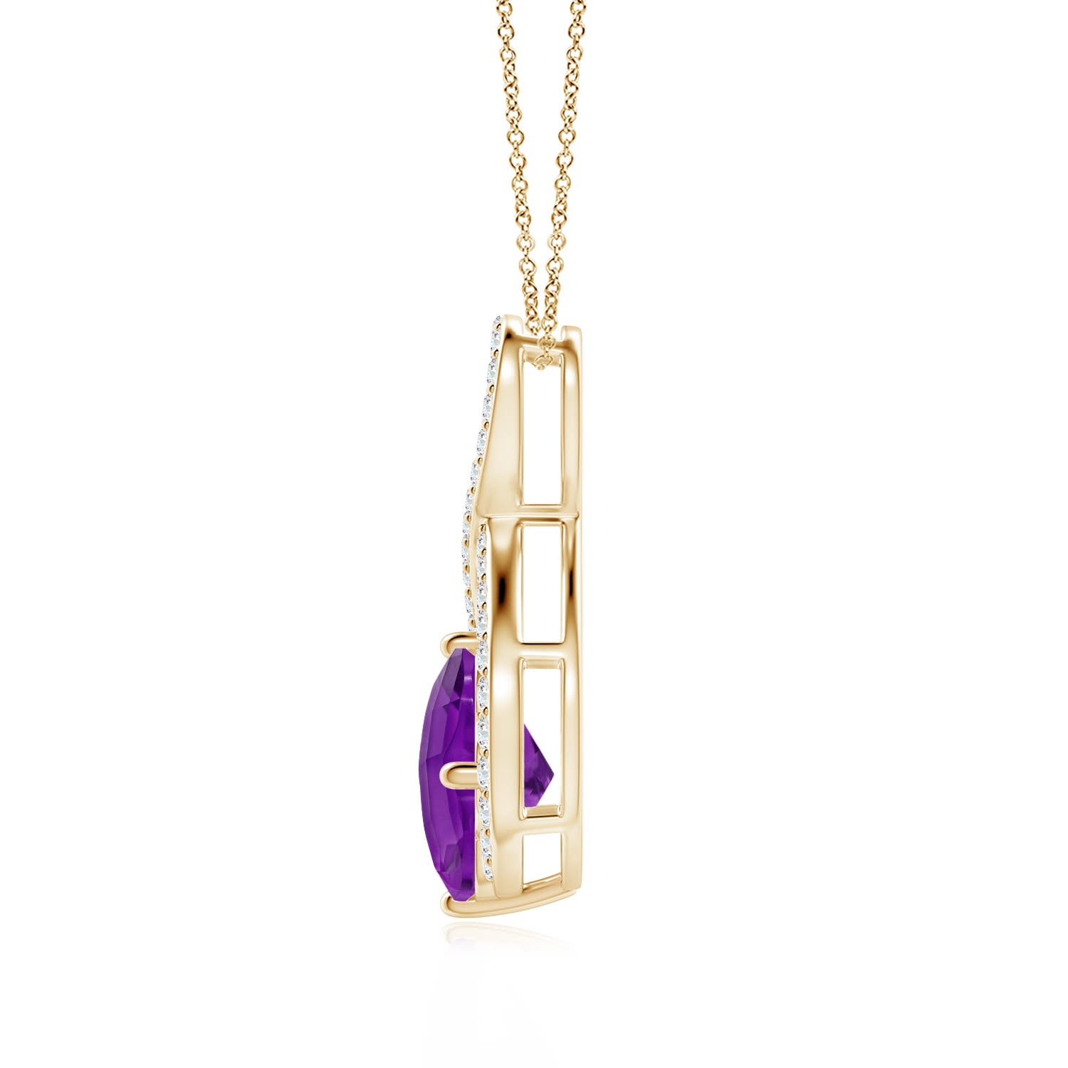 AAAA - Amethyst / 2.15 CT / 14 KT Yellow Gold