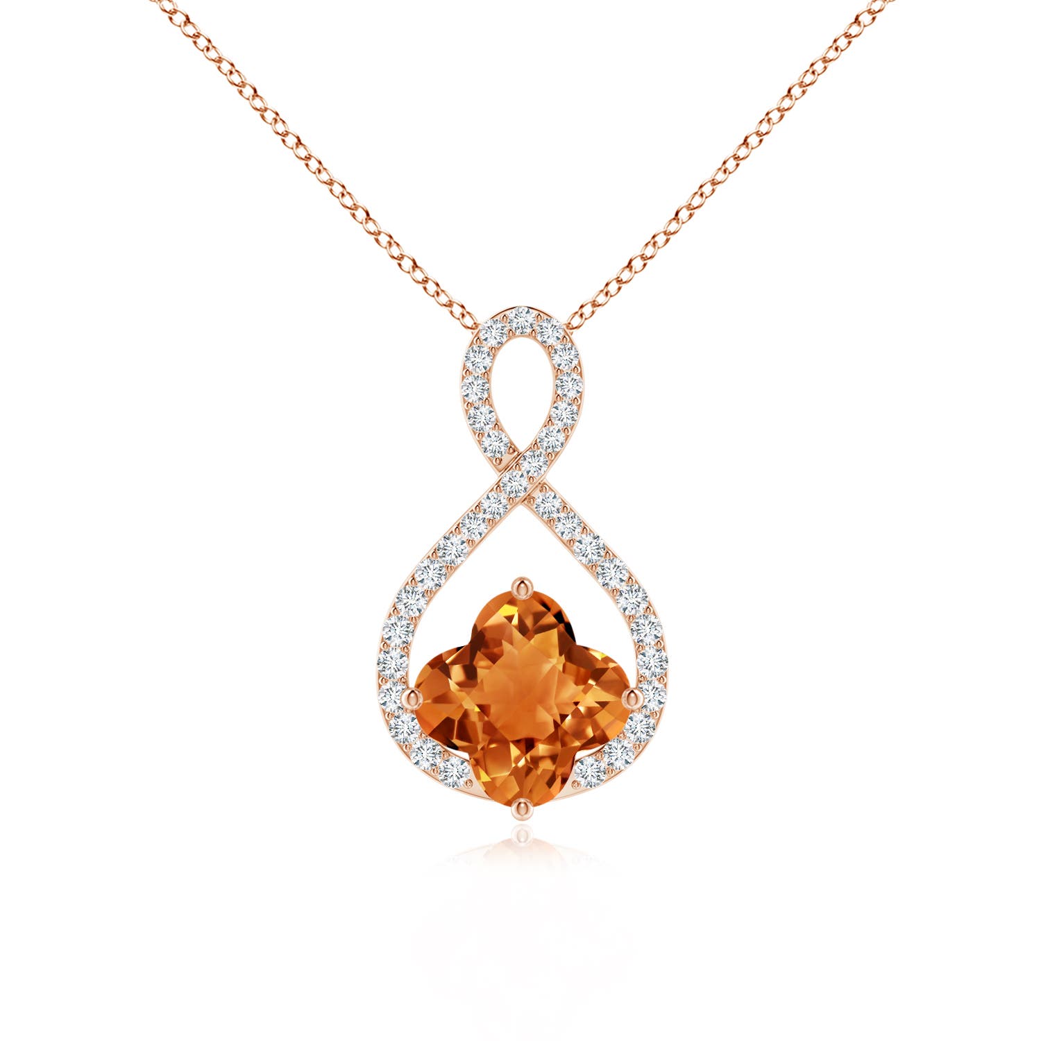 AAAA - Citrine / 1.53 CT / 14 KT Rose Gold