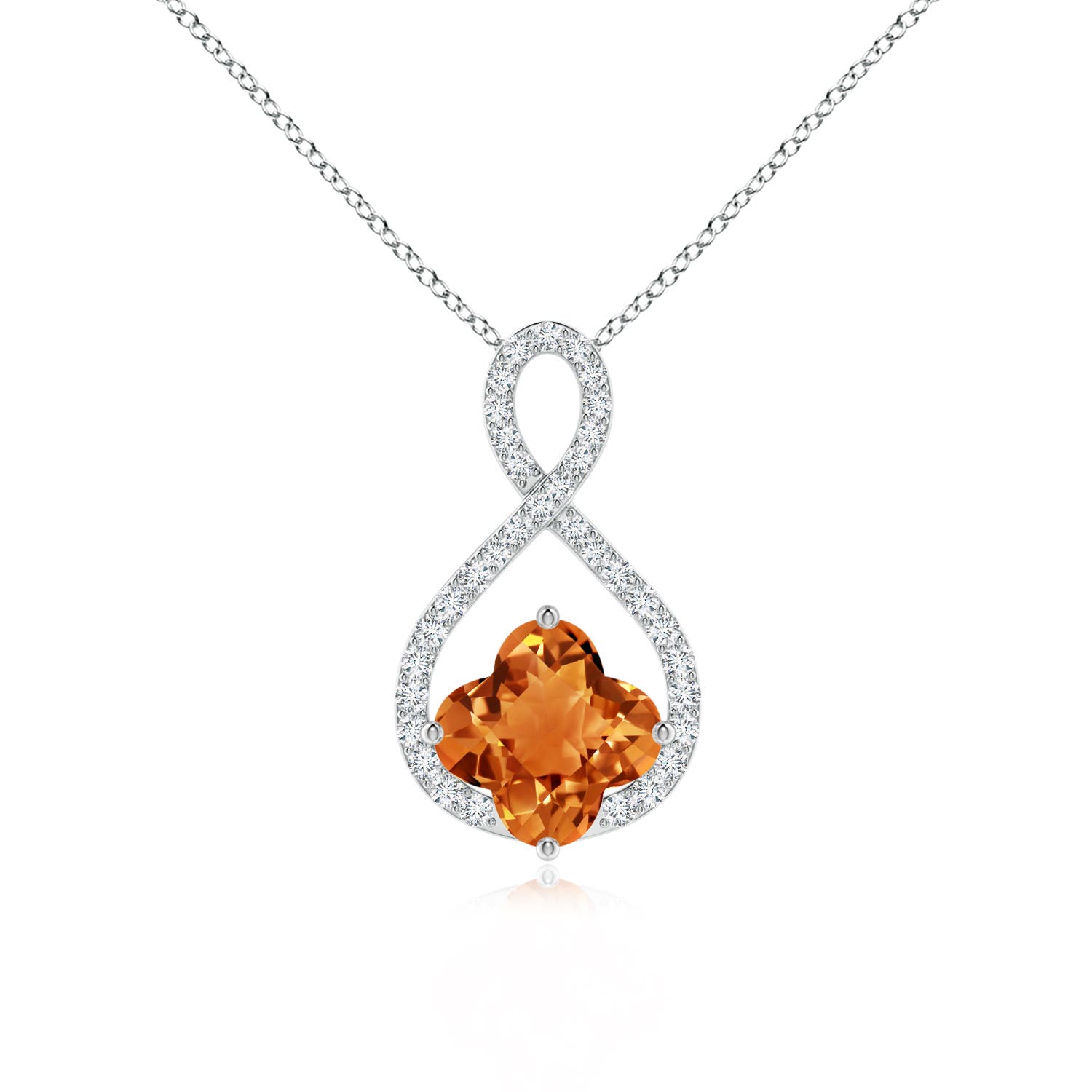 AAAA - Citrine / 1.53 CT / 14 KT White Gold