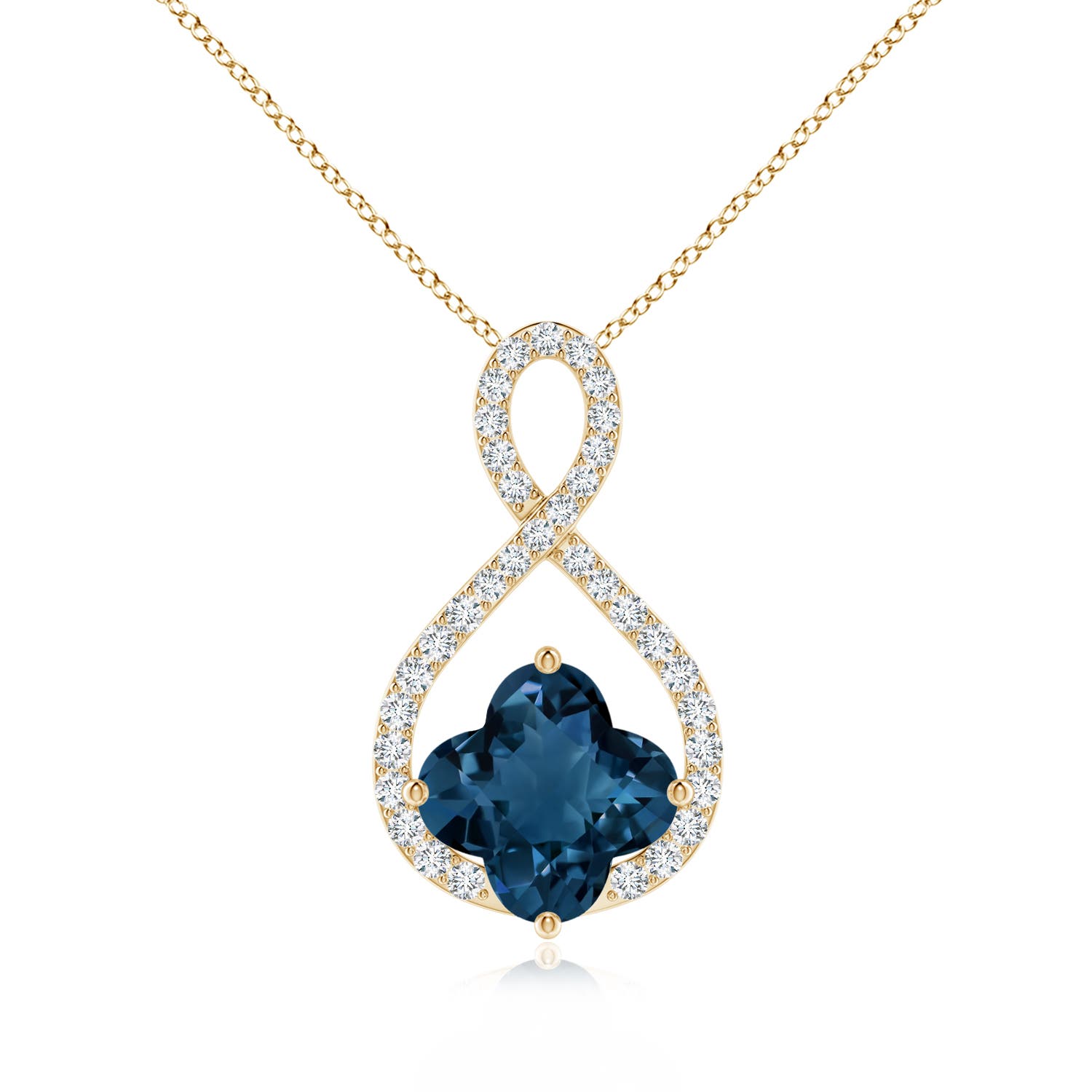 AAAA - London Blue Topaz / 2.55 CT / 14 KT Yellow Gold