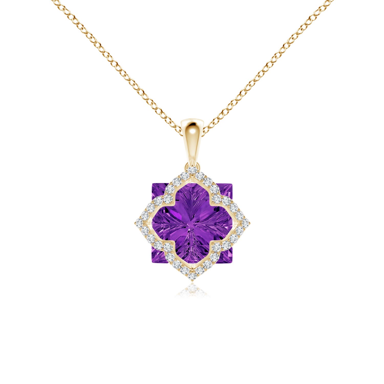 AAAA - Amethyst / 4.46 CT / 14 KT Yellow Gold