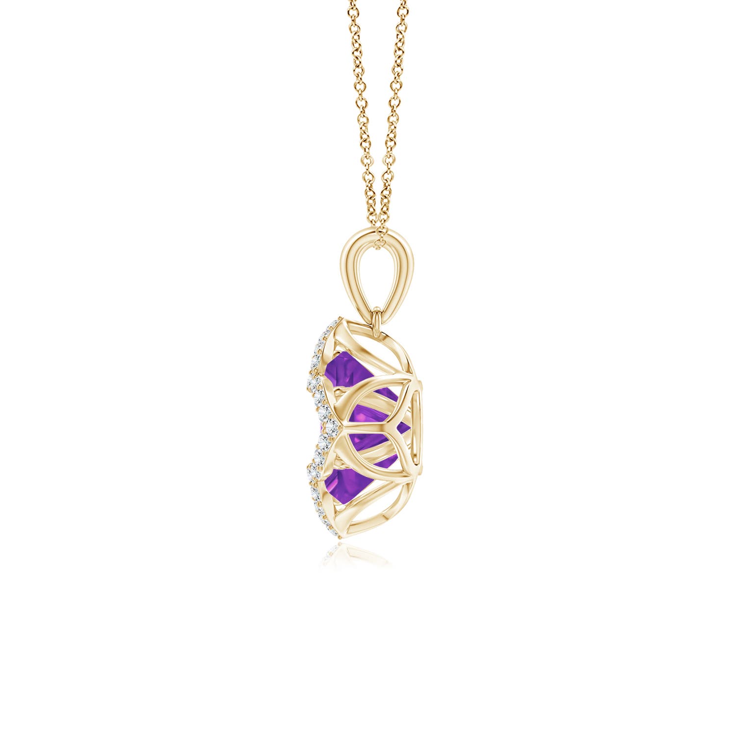 AAAA - Amethyst / 4.46 CT / 14 KT Yellow Gold