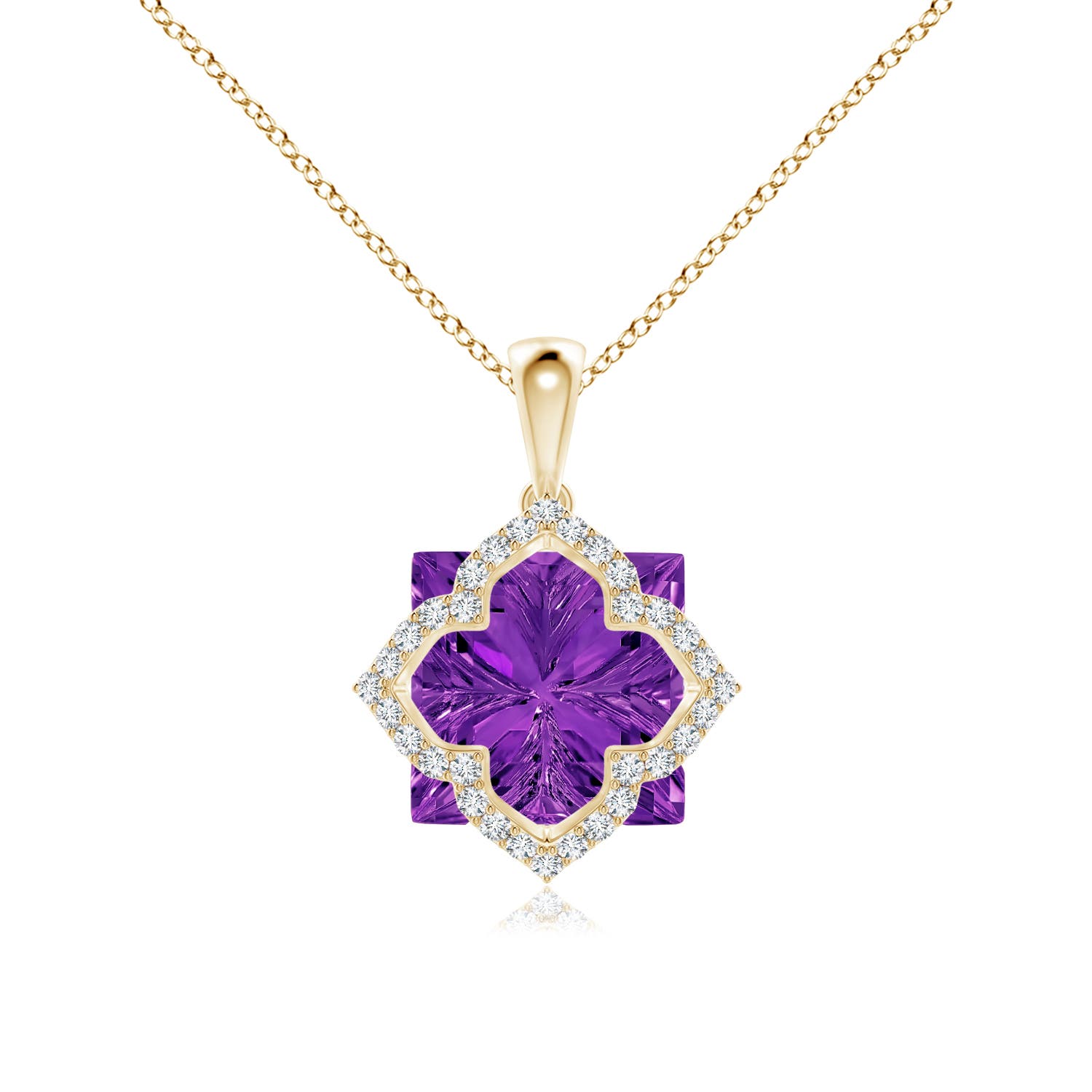 AAAA - Amethyst / 7.38 CT / 14 KT Yellow Gold