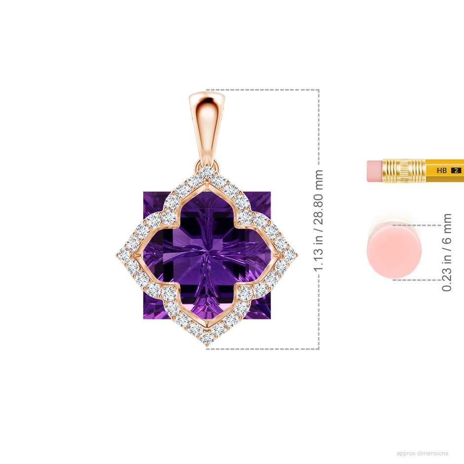 12.10x12.06x7.93mm AAAA FC_SP1911AMD_H-RGE-AAAA-12.10x12.06x7.93 in 18K Rose Gold ruler
