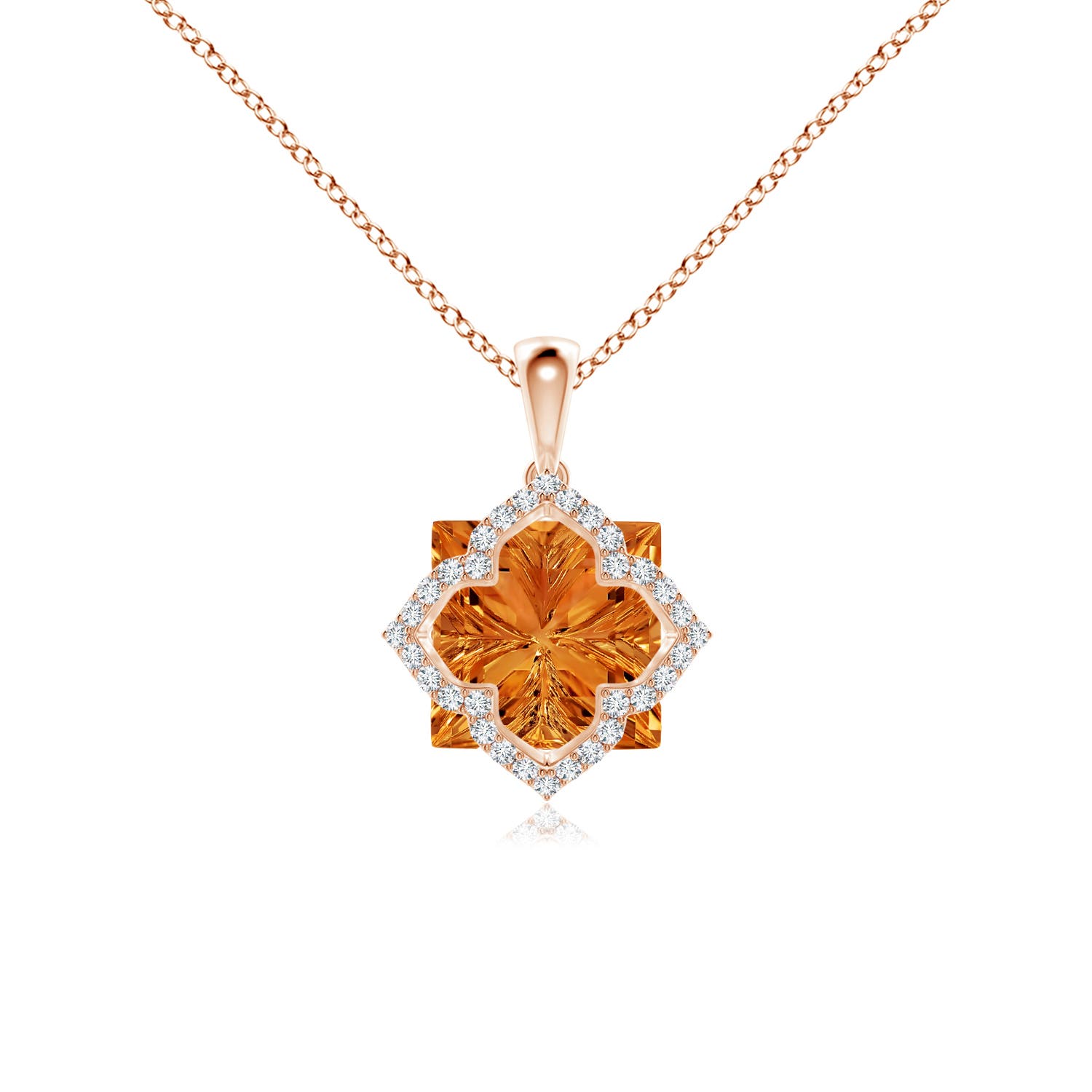 AAAA - Citrine / 4.46 CT / 14 KT Rose Gold