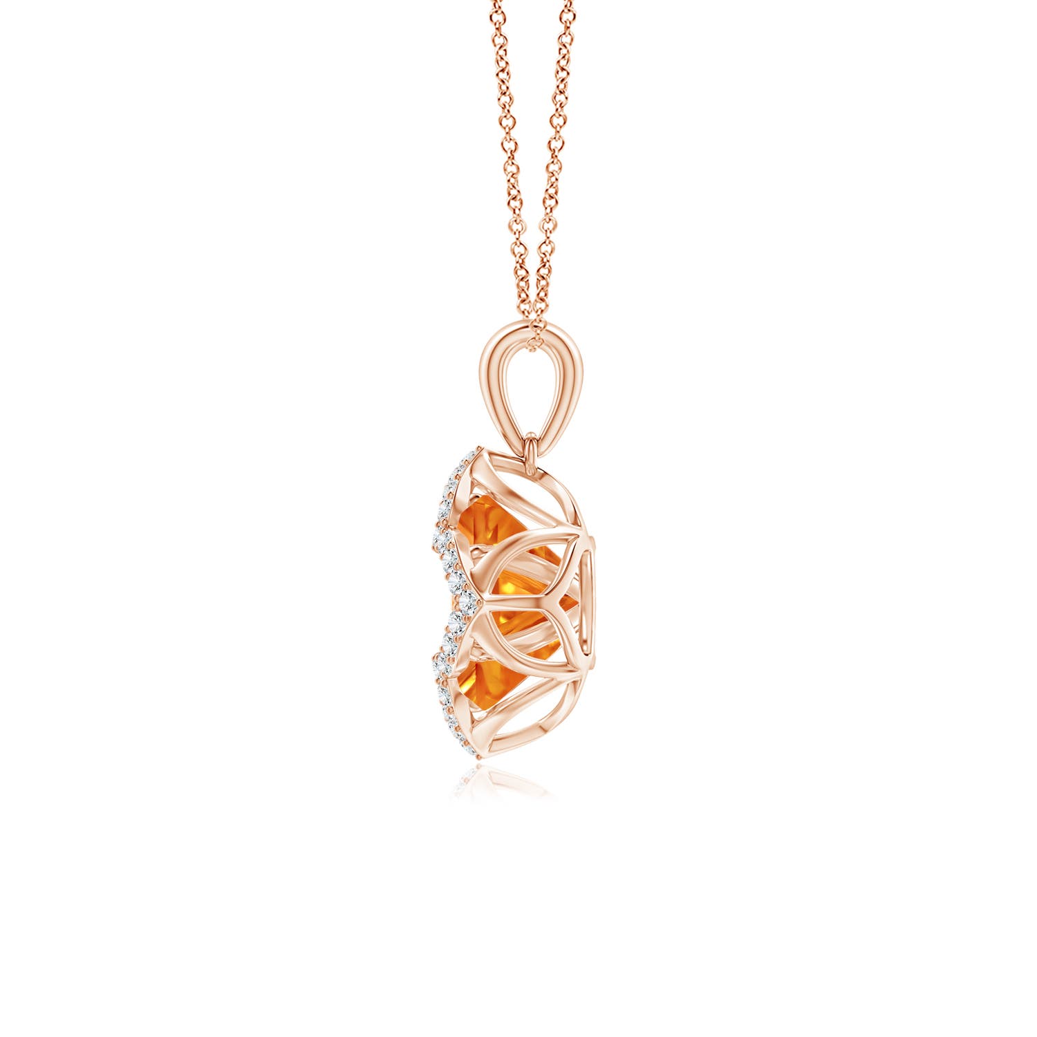 AAAA - Citrine / 4.46 CT / 14 KT Rose Gold