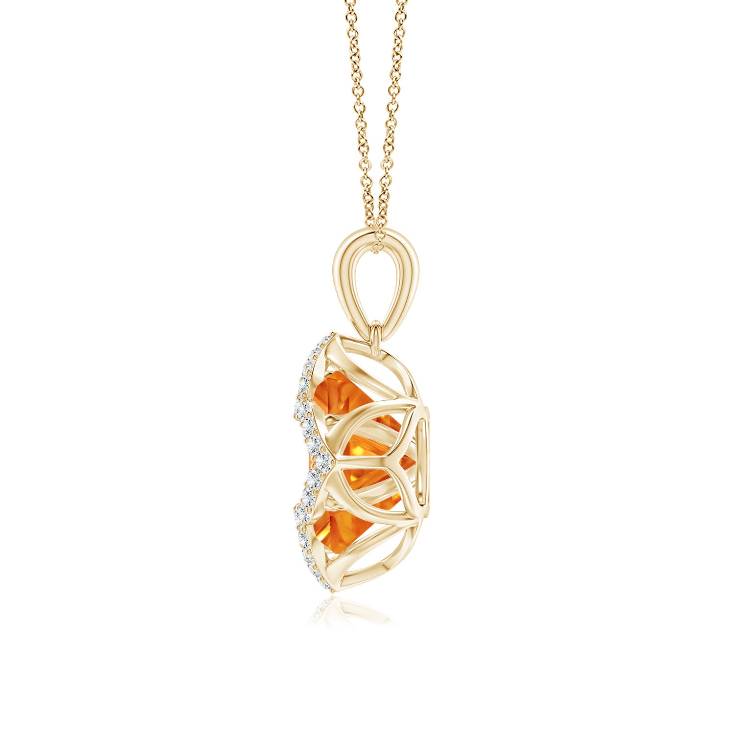 AAAA - Citrine / 7.38 CT / 14 KT Yellow Gold