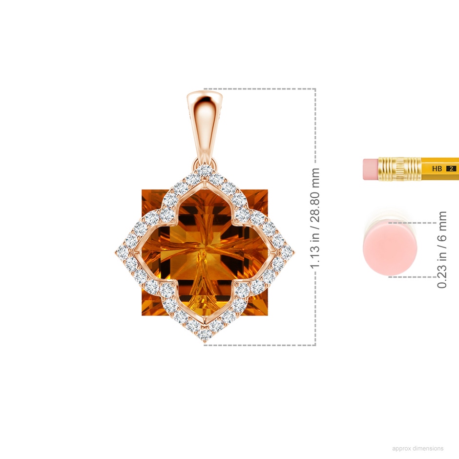 12.16x12.11x7.93mm AAAA FC_SP1911CTD_H-RGE-AAAA-12.16x12.11x7.93 in 18K Rose Gold ruler