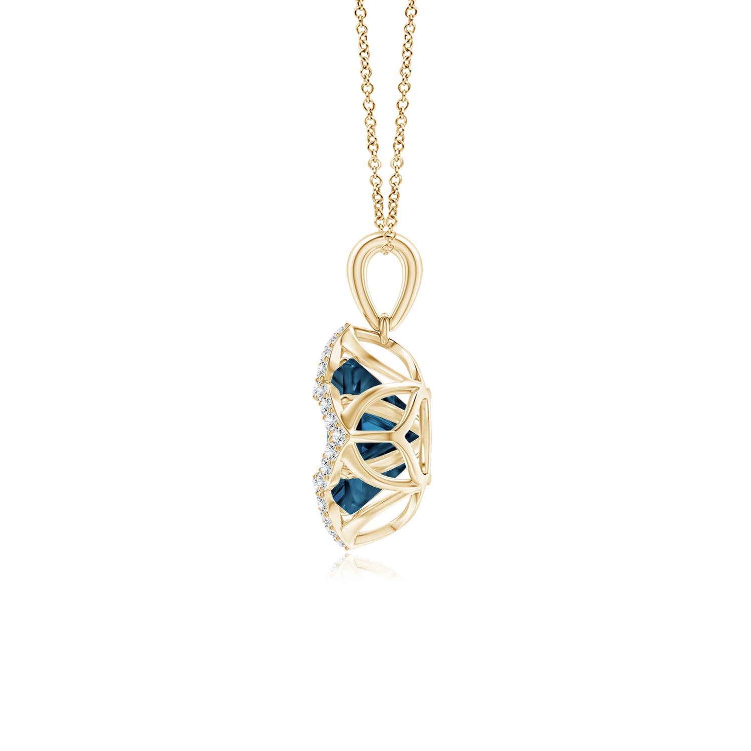 AAAA - London Blue Topaz / 5.26 CT / 14 KT Yellow Gold