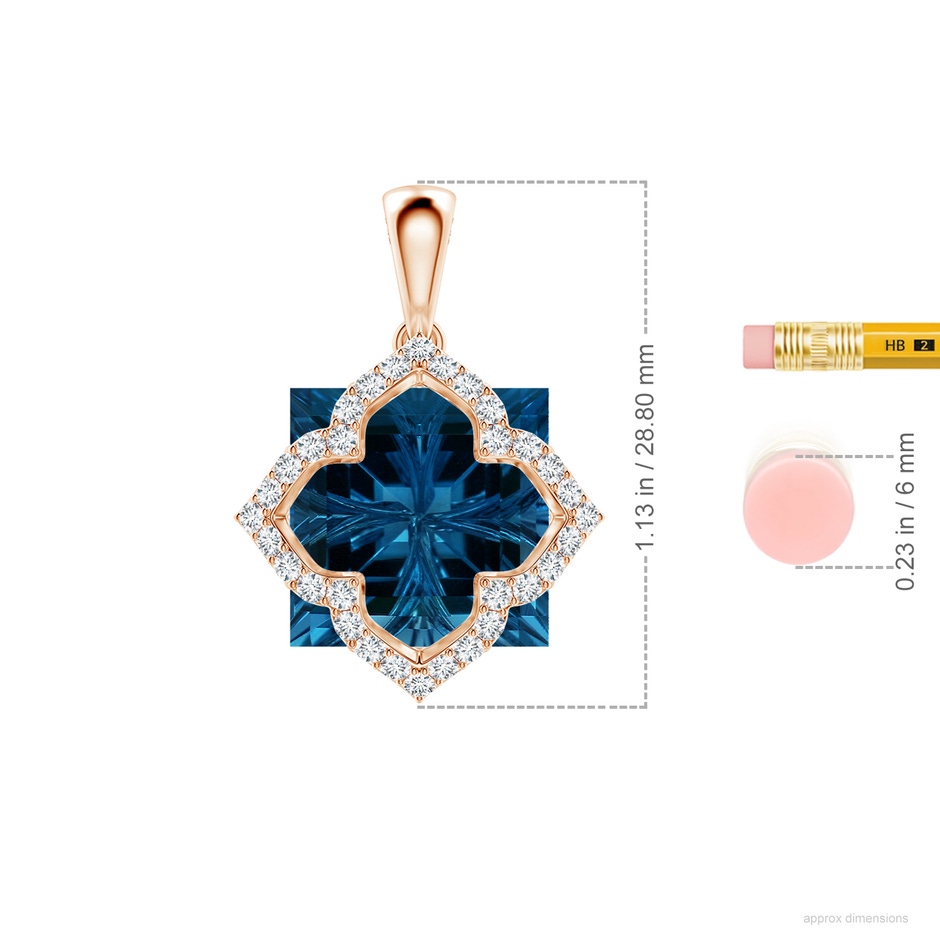 12.11x12.02x7.61mm AAAA FC_SP1911LBTD_H-RG-AAAA-12.11x12.02x7.61 in Rose Gold ruler