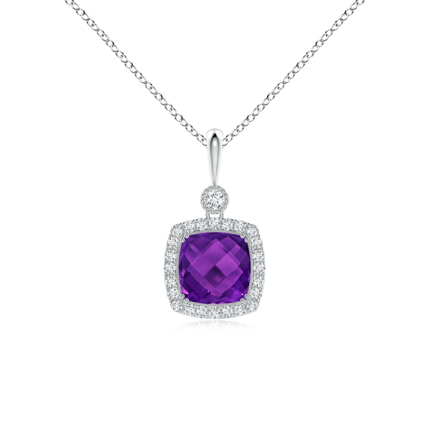 AAAA - Amethyst / 2.75 CT / 14 KT White Gold