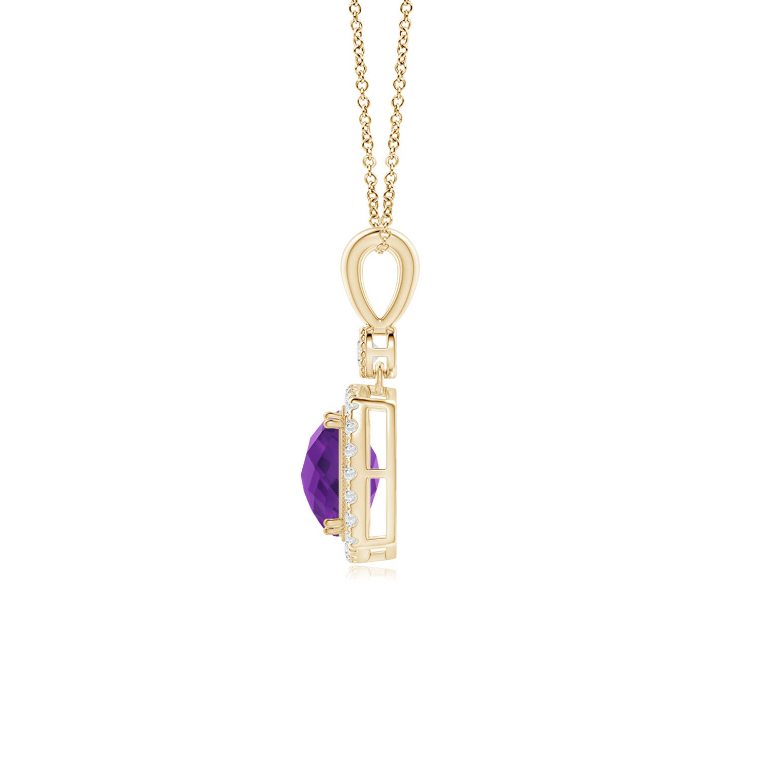 AAAA - Amethyst / 2.75 CT / 14 KT Yellow Gold