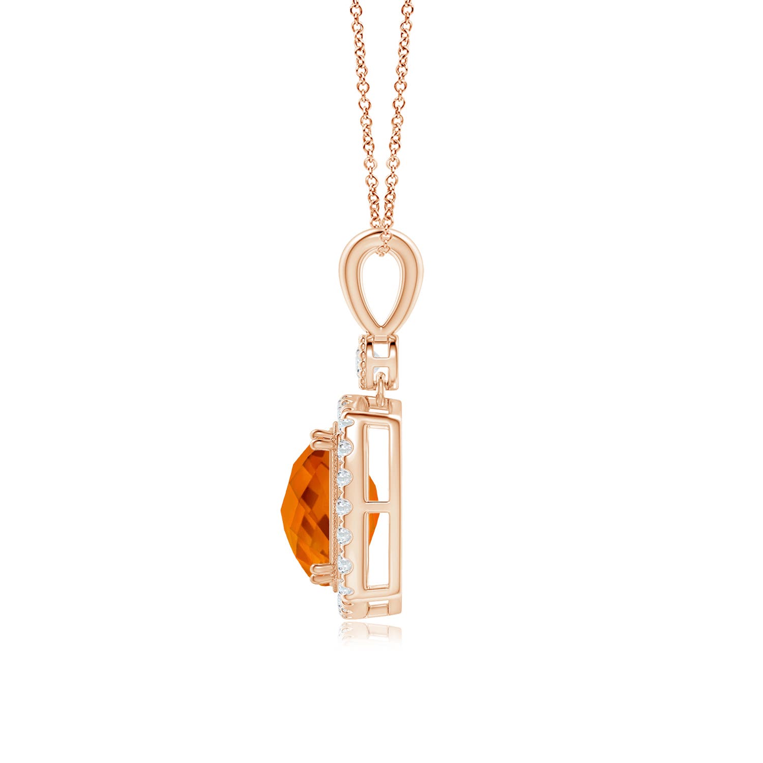 AAAA - Citrine / 4.46 CT / 14 KT Rose Gold