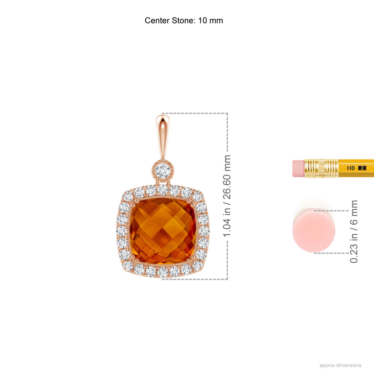 AAAA - Citrine / 4.46 CT / 14 KT Rose Gold