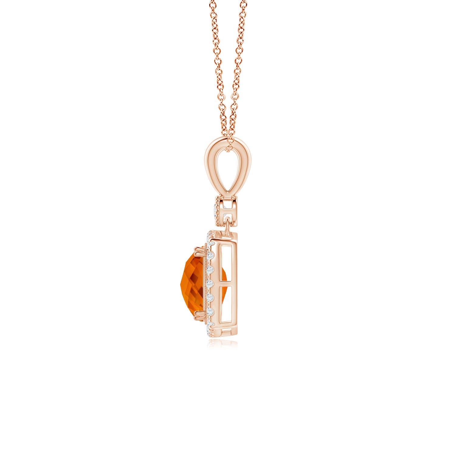 AAAA - Citrine / 2.75 CT / 14 KT Rose Gold