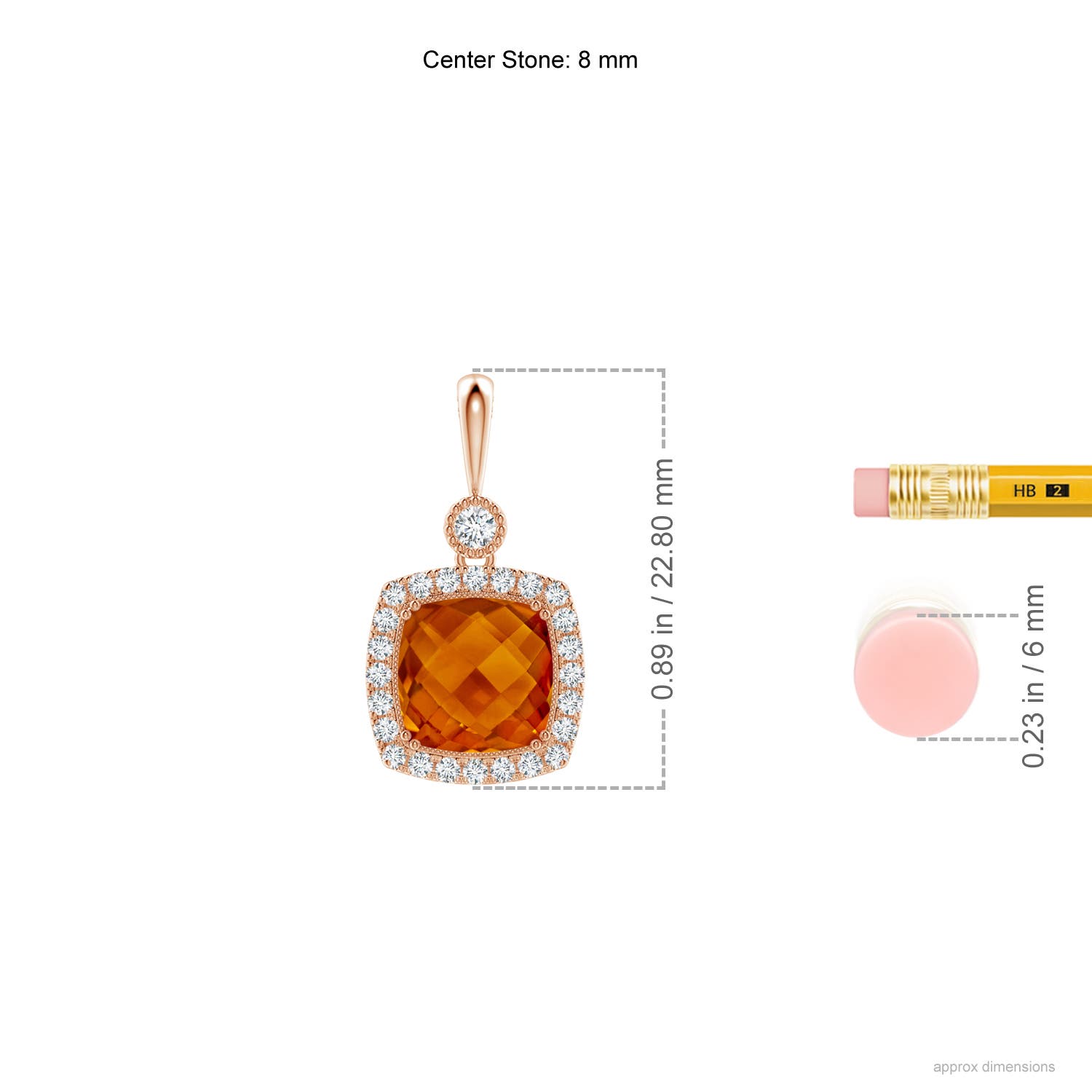 AAAA - Citrine / 2.75 CT / 14 KT Rose Gold