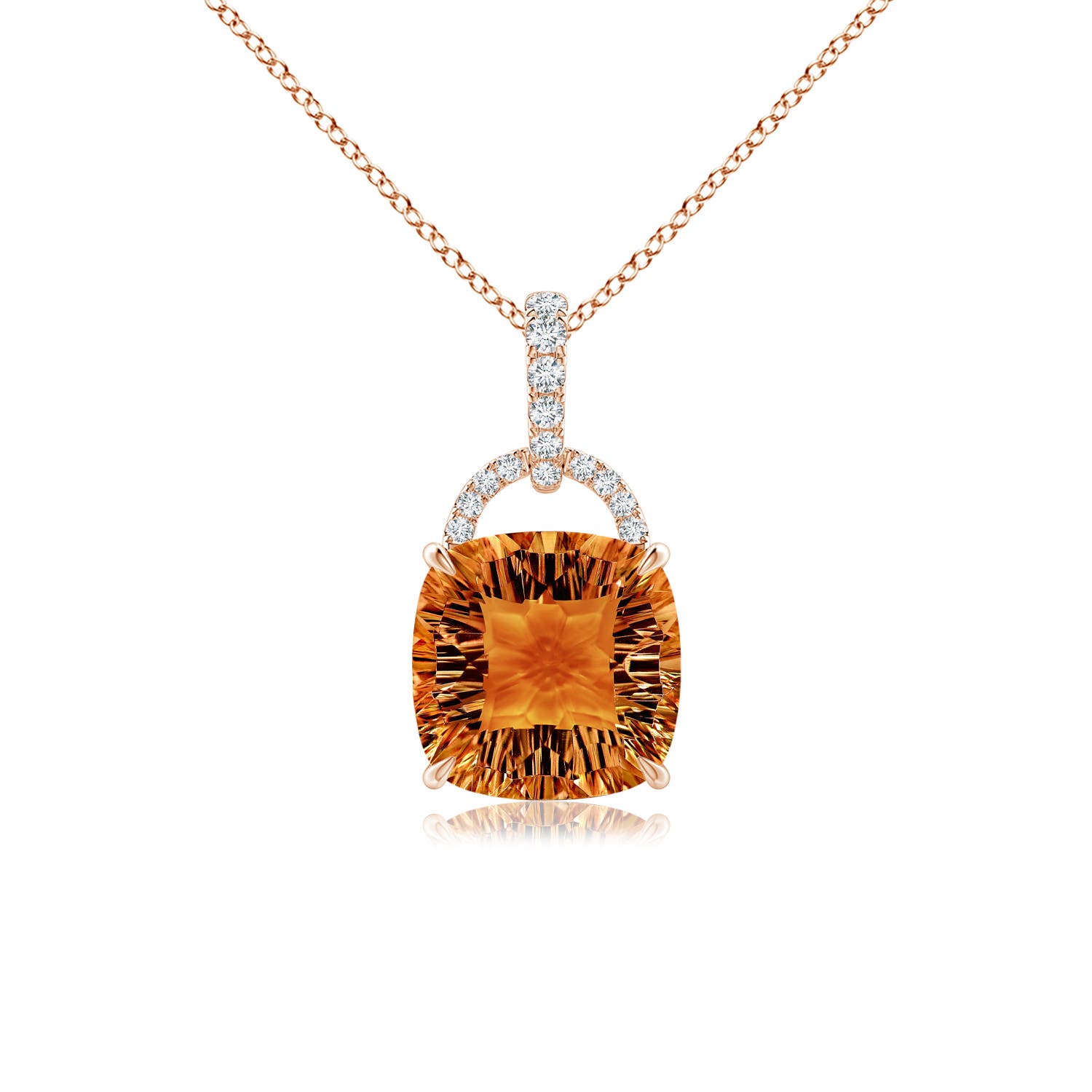 AAAA - Citrine / 3.6 CT / 14 KT Rose Gold