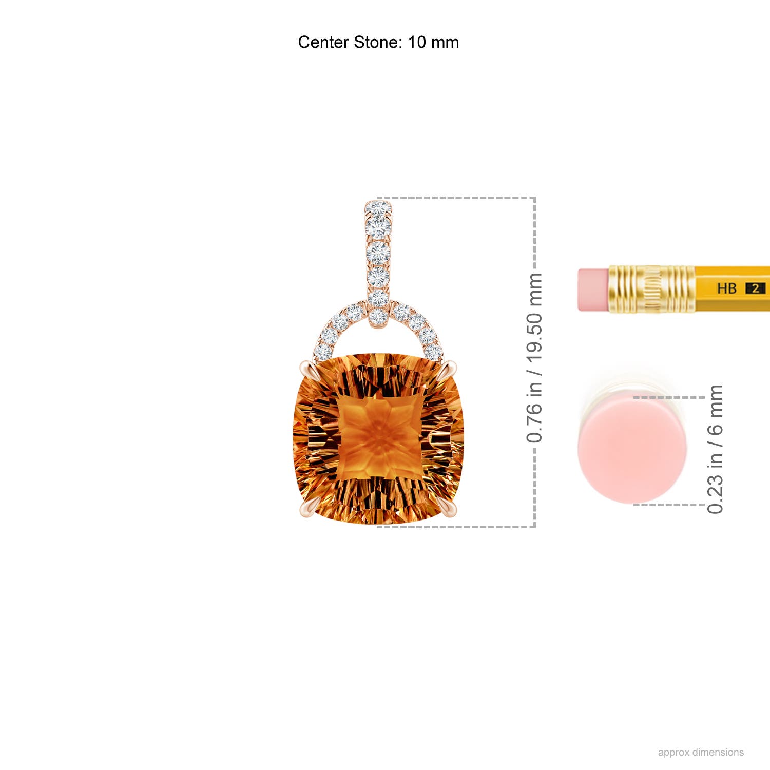 AAAA - Citrine / 3.6 CT / 14 KT Rose Gold