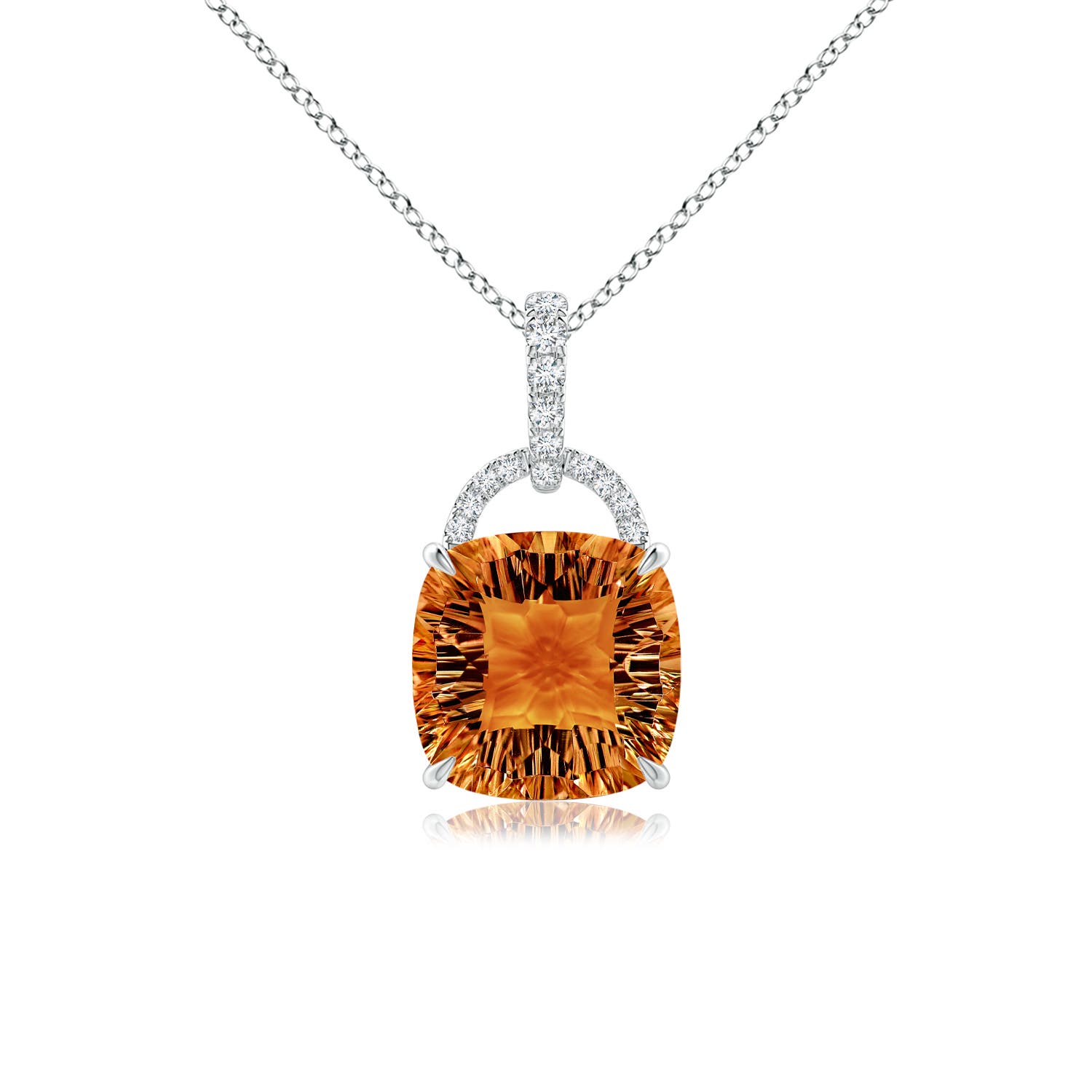 AAAA - Citrine / 3.6 CT / 14 KT White Gold