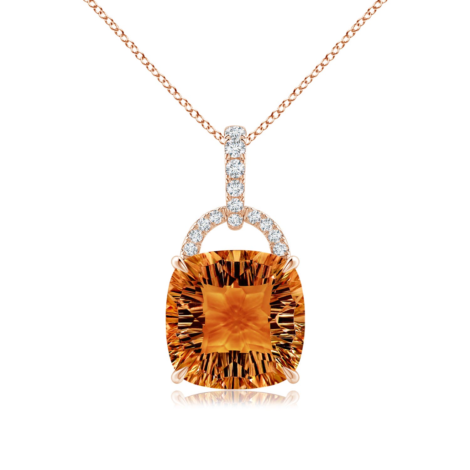 AAAA - Citrine / 5.65 CT / 14 KT Rose Gold