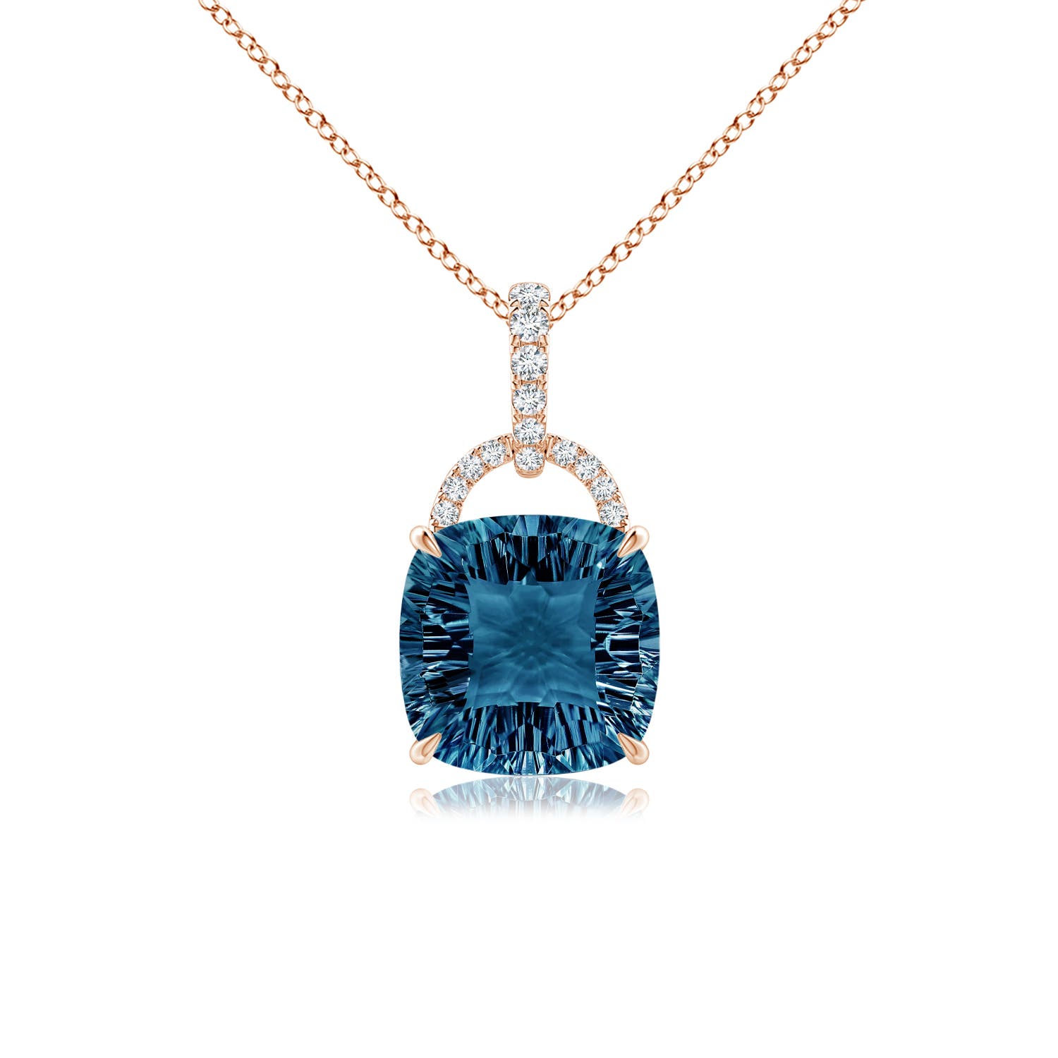 AAAA - London Blue Topaz / 4.3 CT / 14 KT Rose Gold