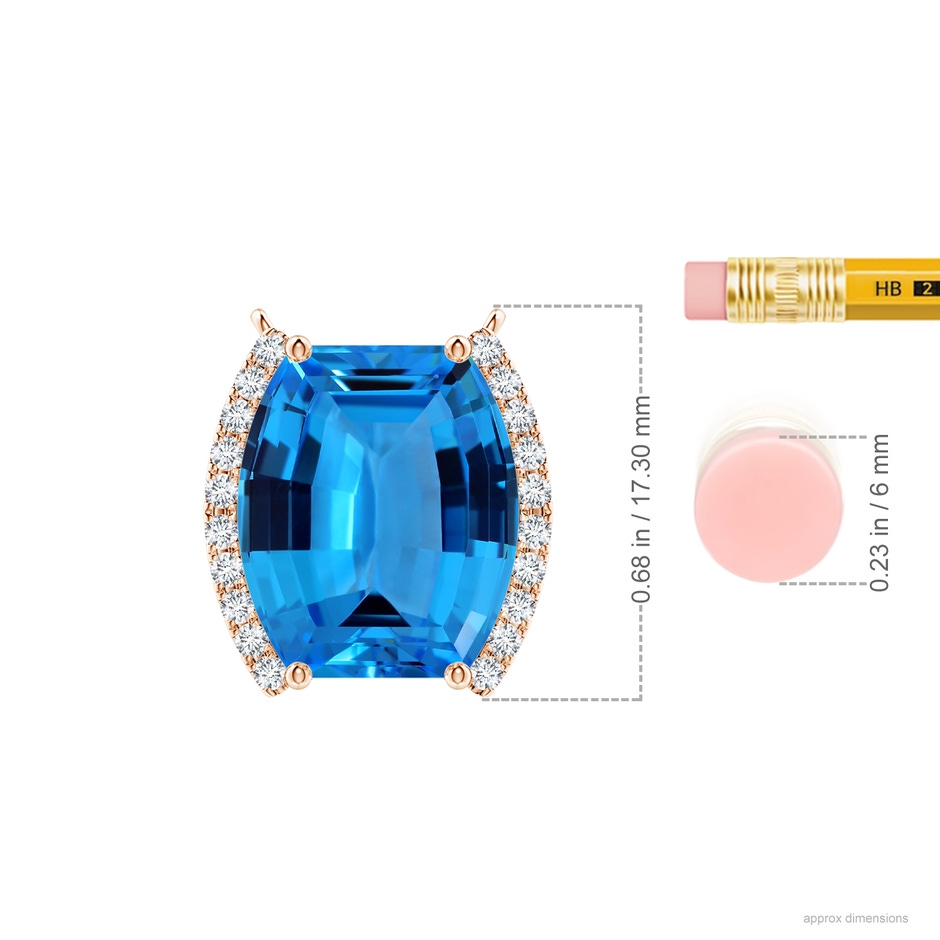 14.04x12.09x7.09mm AAAA FC_SP1914SBTD_H-RGE-AAAA-14.04x12.09x7.09 in 18K Rose Gold ruler