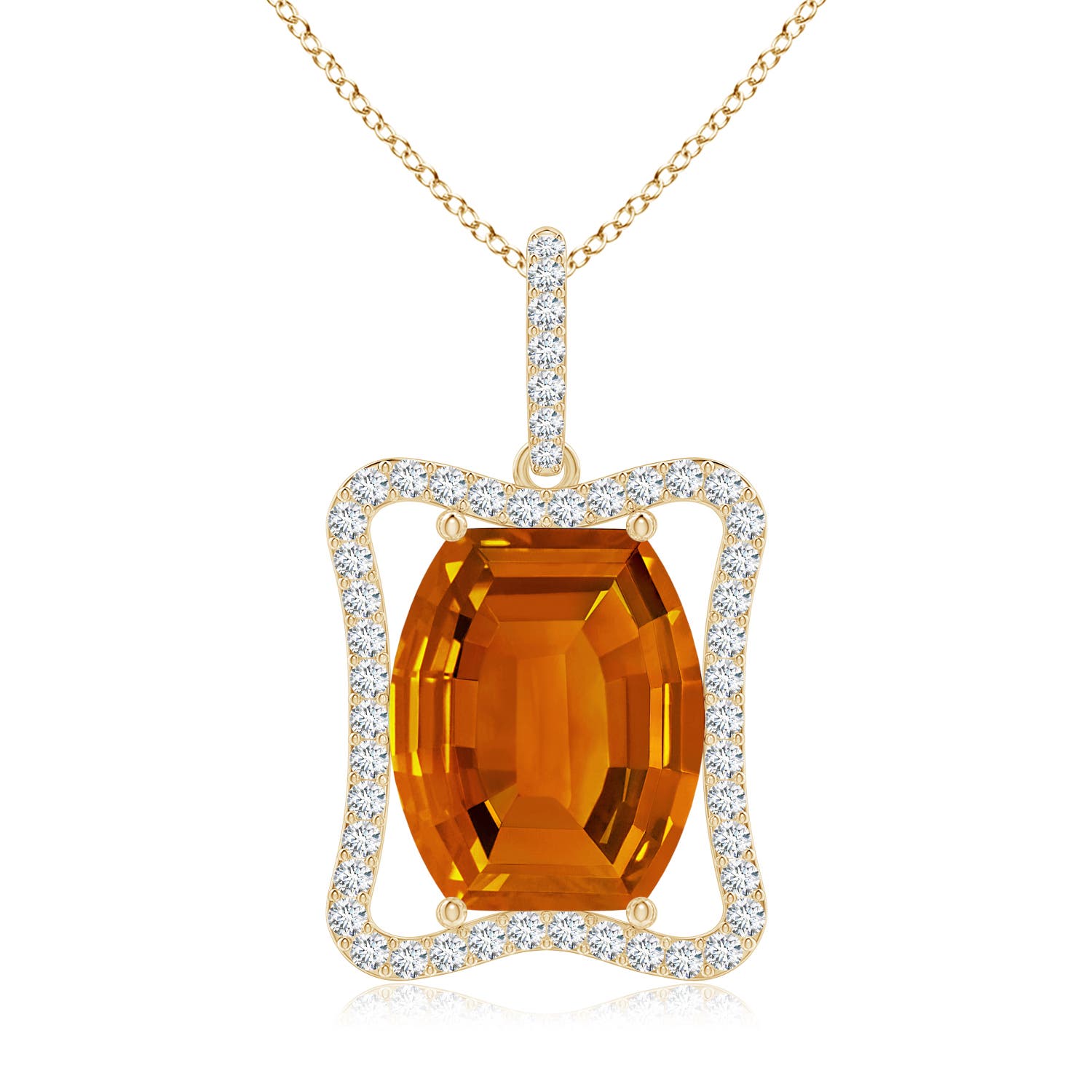 AAAA - Citrine / 4.89 CT / 14 KT Yellow Gold