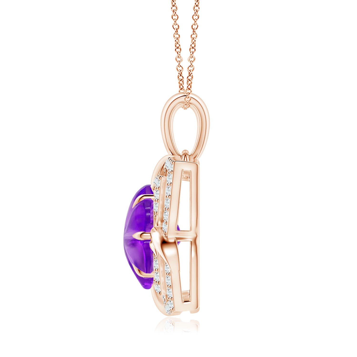 AAAA - Amethyst / 3.4 CT / 14 KT Rose Gold