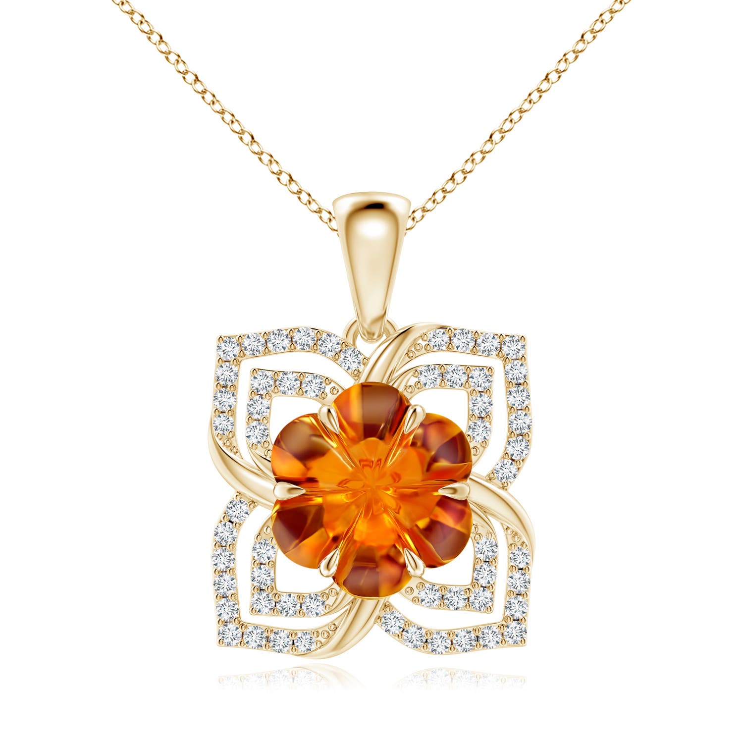 AAAA - Citrine / 3.4 CT / 14 KT Yellow Gold