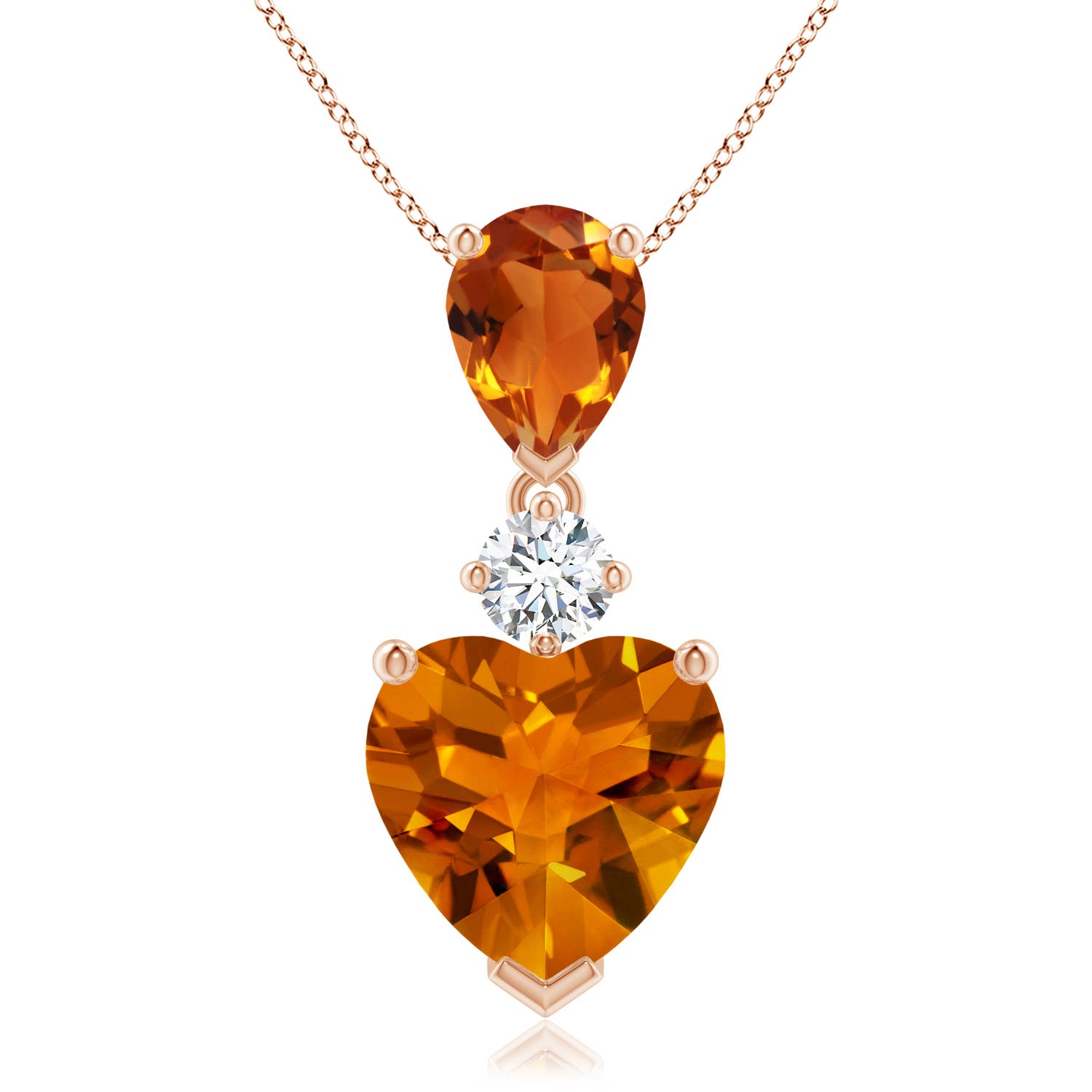 AAAA - Citrine / 4.06 CT / 14 KT Rose Gold