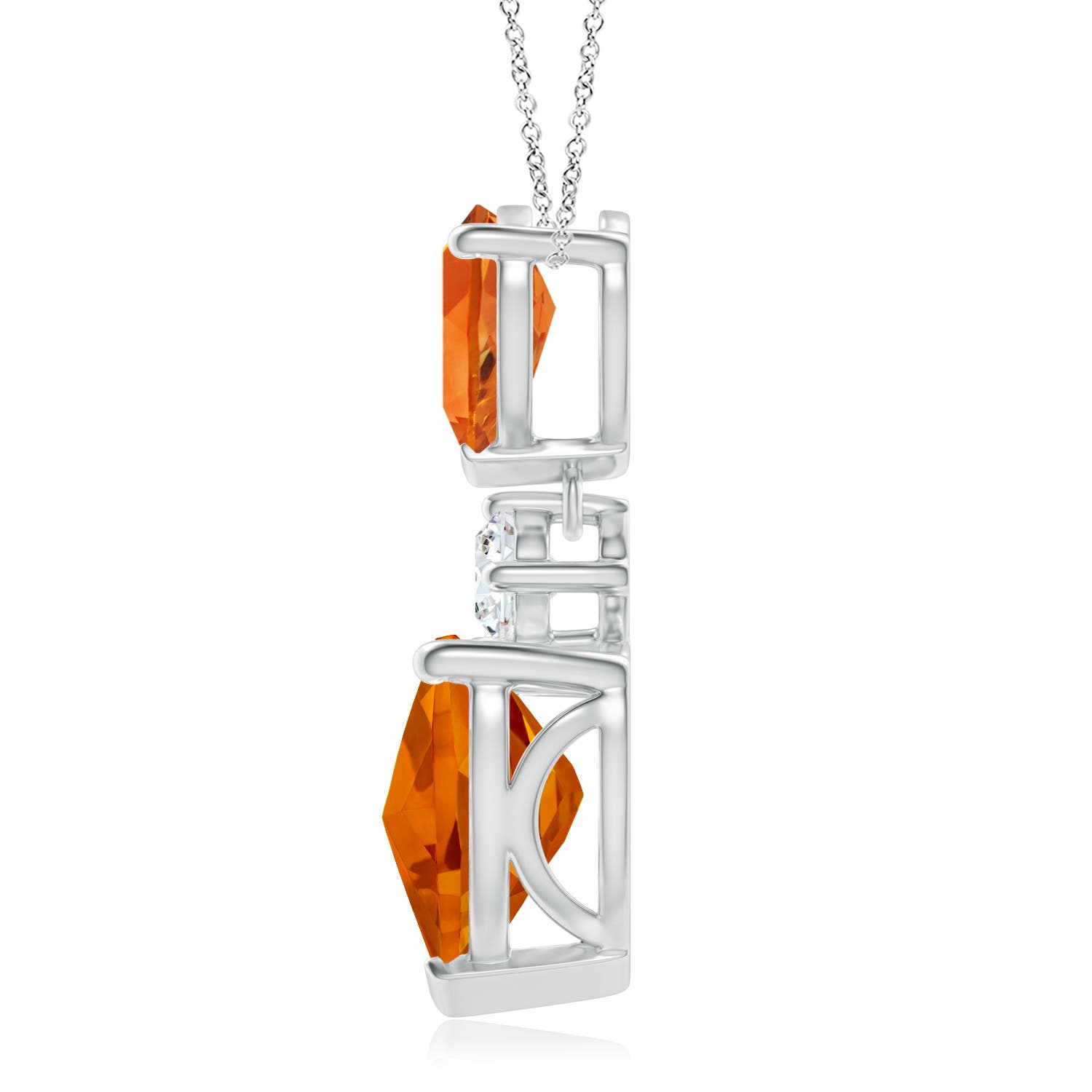 AAAA - Citrine / 4.06 CT / 14 KT White Gold