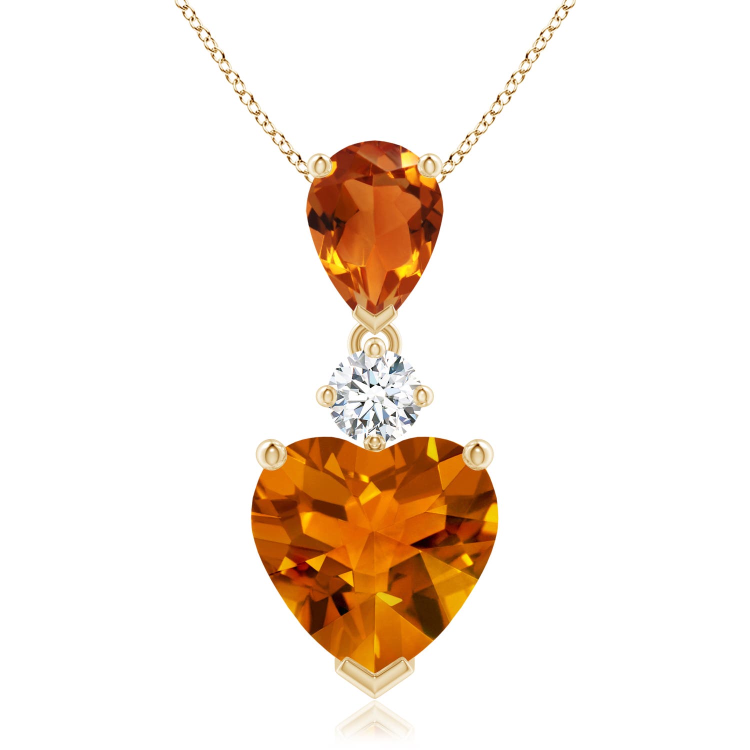 AAAA - Citrine / 4.06 CT / 14 KT Yellow Gold