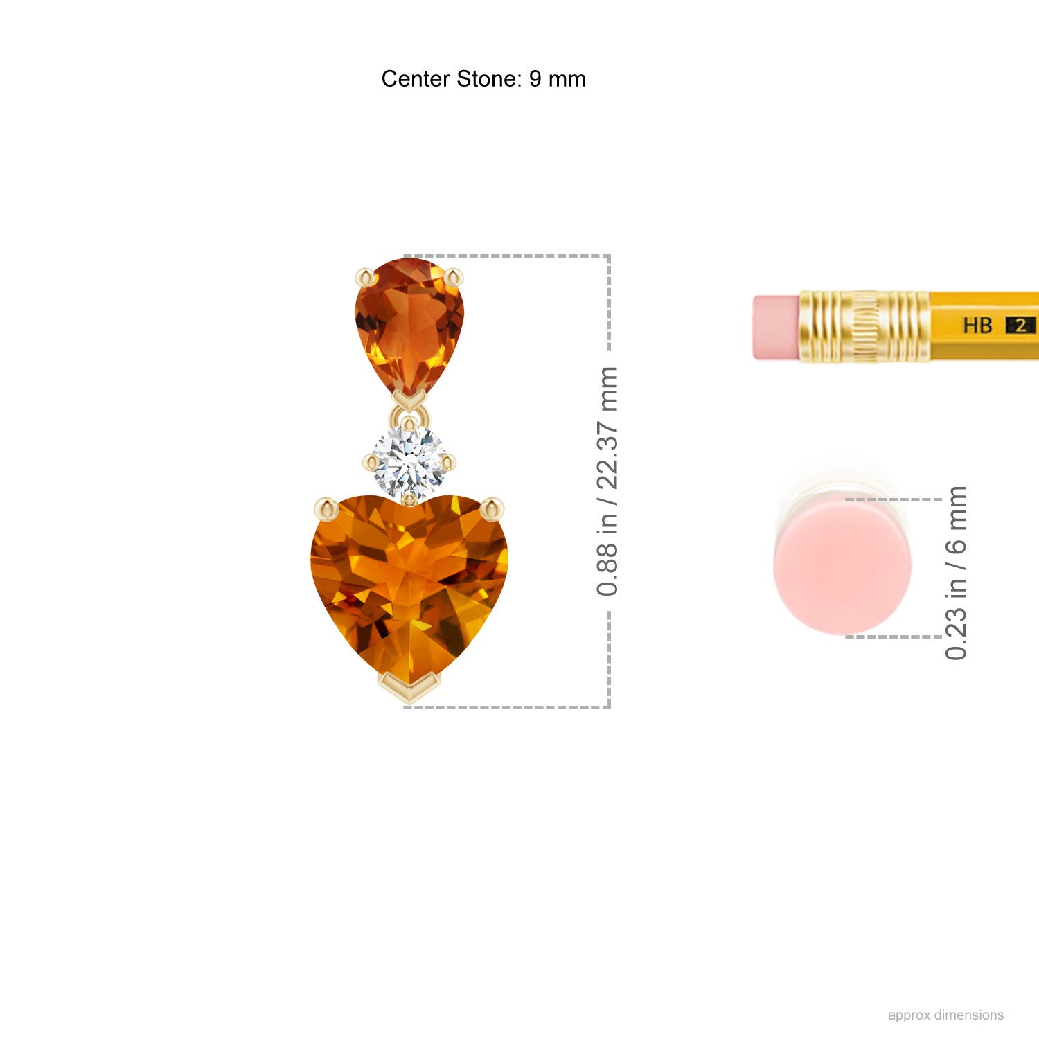 AAAA - Citrine / 4.06 CT / 14 KT Yellow Gold