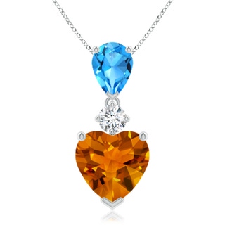 Heart AAAA Citrine